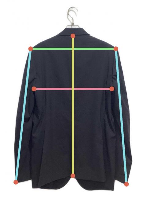 中古・古着通販】theory (セオリー) ZIPテーラードジャケット ブラック