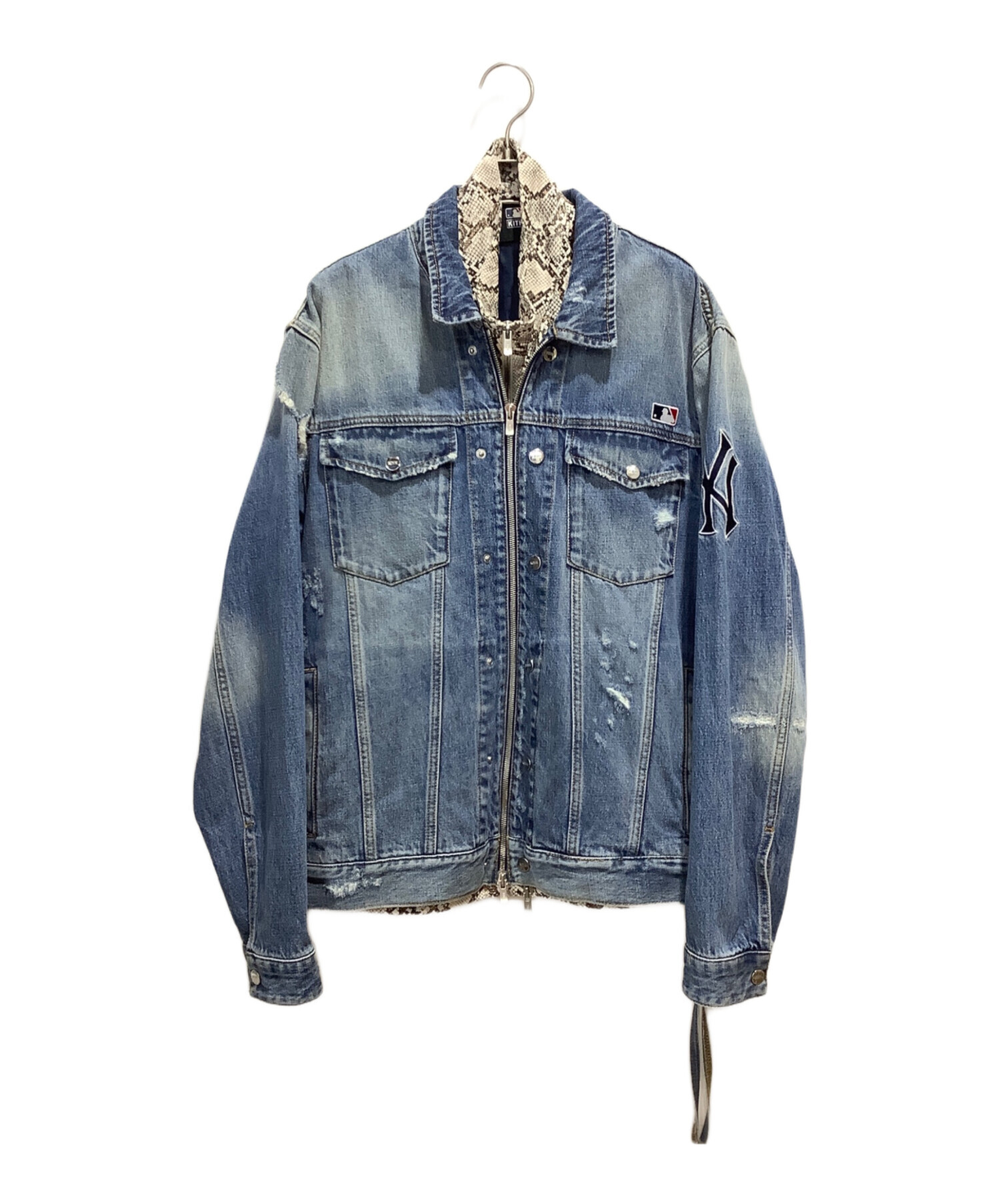 中古・古着通販】KITH (キス) バックロゴ3WAYデニムジャケット ブルー