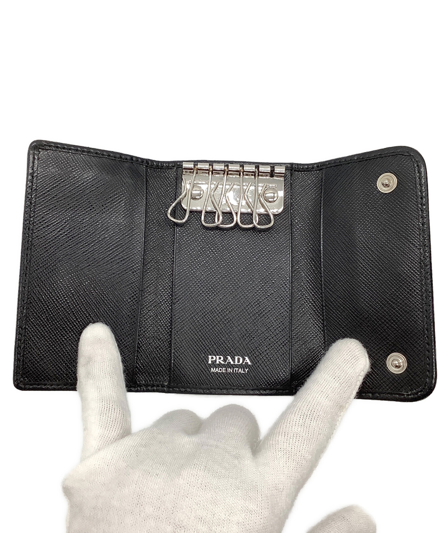 中古・古着通販】PRADA (プラダ) キーケース ブラック｜ブランド・古着