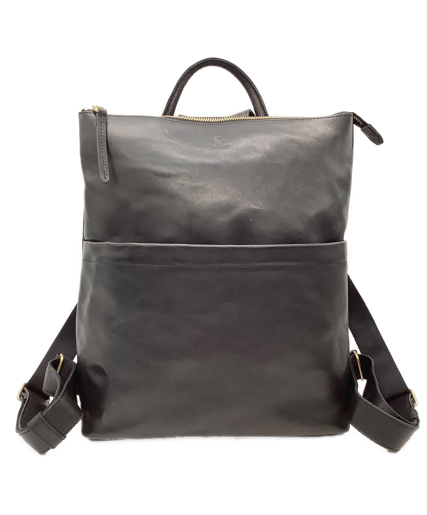 中古・古着通販】Kissora (キソラ) レザーリュック ブラック｜ブランド