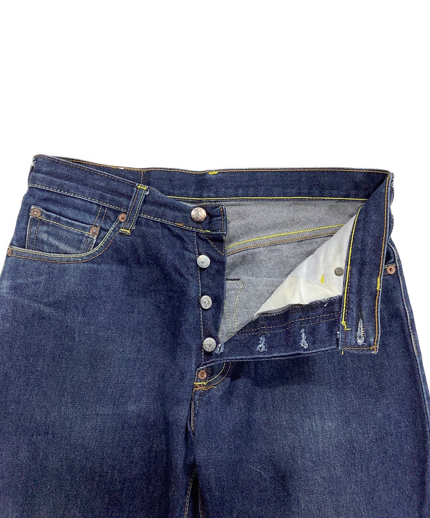 中古・古着通販】EVISU (エヴィス) デニムパンツ インディゴ サイズ