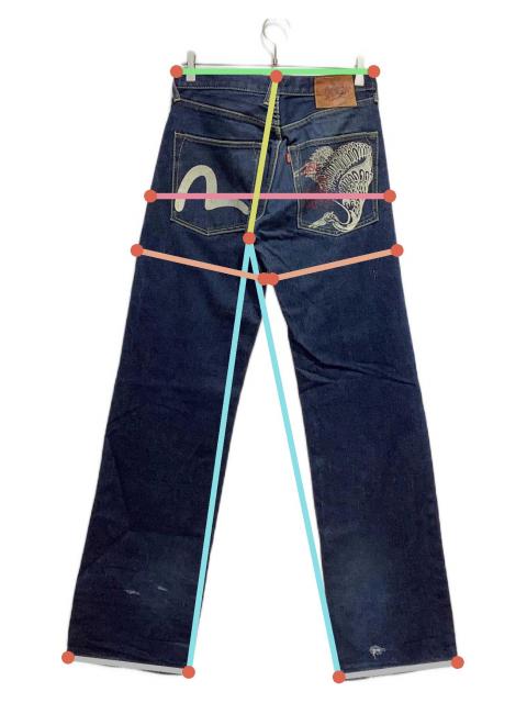 中古・古着通販】EVISU (エヴィス) デニムパンツ インディゴ サイズ