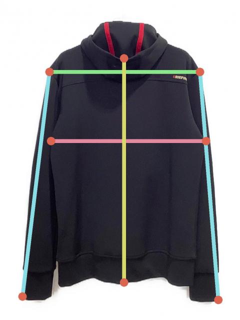中古・古着通販】BRIEFING (ブリーフィング) ジップパーカー ブラック