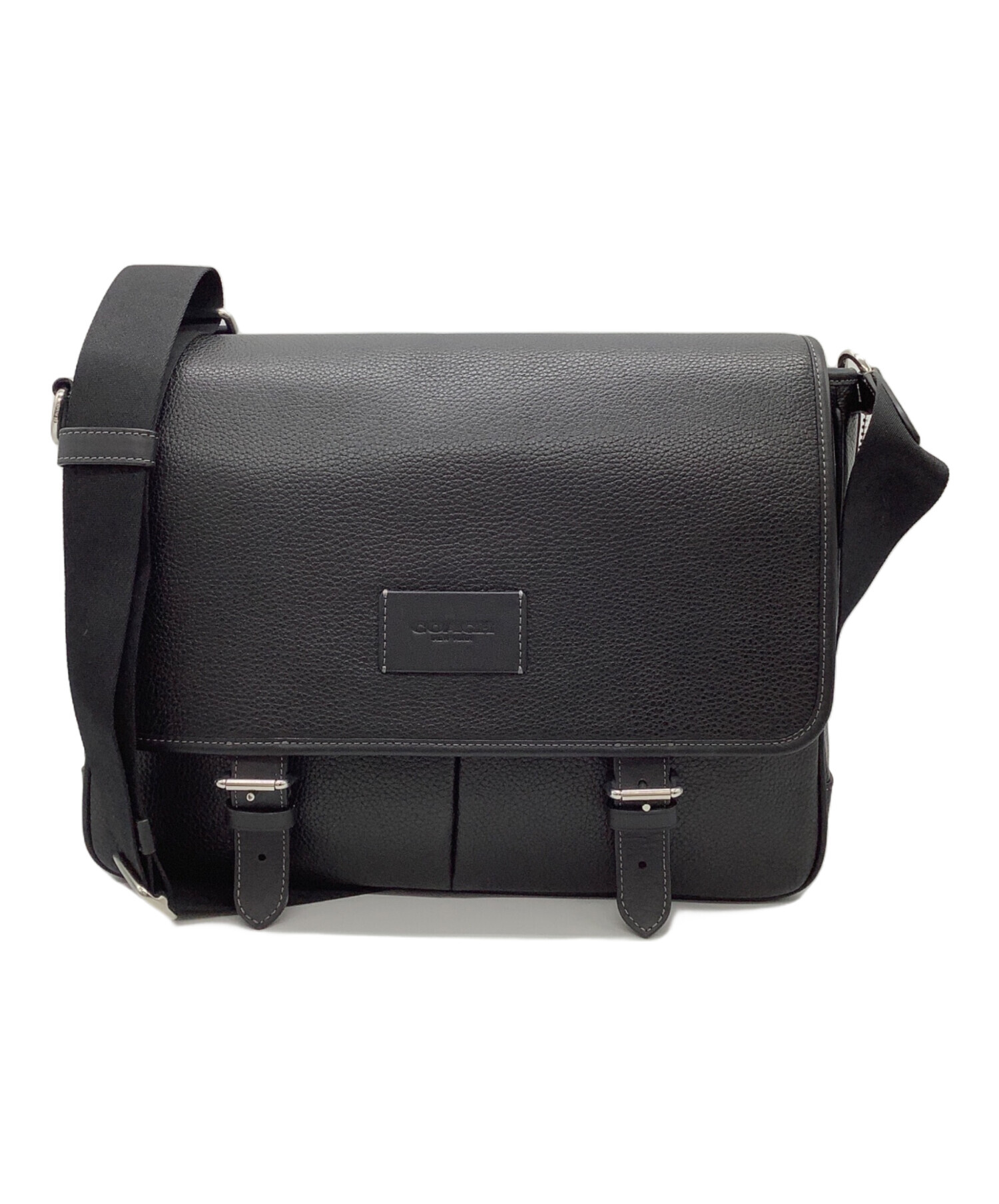 中古・古着通販】COACH (コーチ) レザーメッセンジャーバッグ