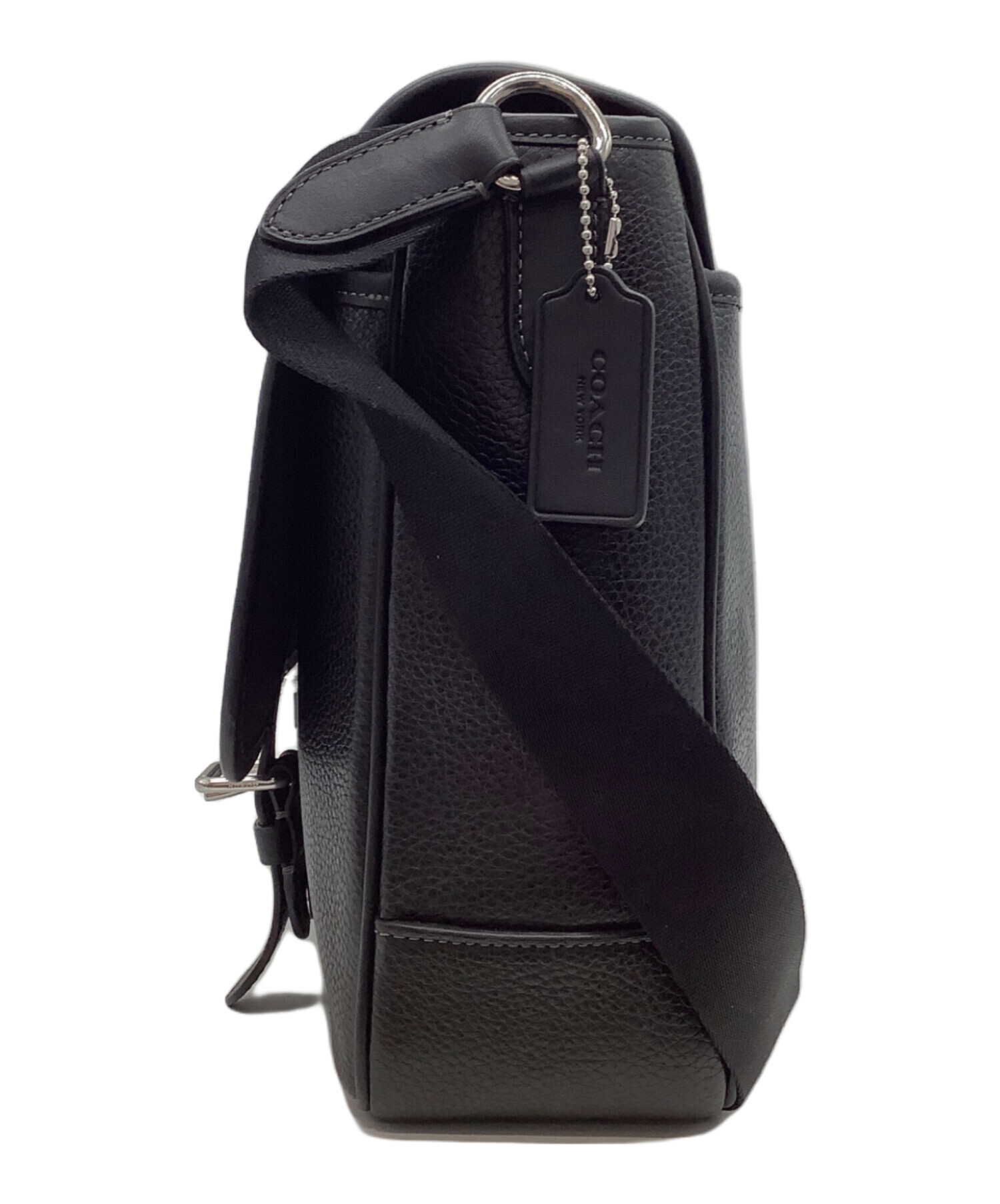 中古・古着通販】COACH (コーチ) レザーメッセンジャーバッグ