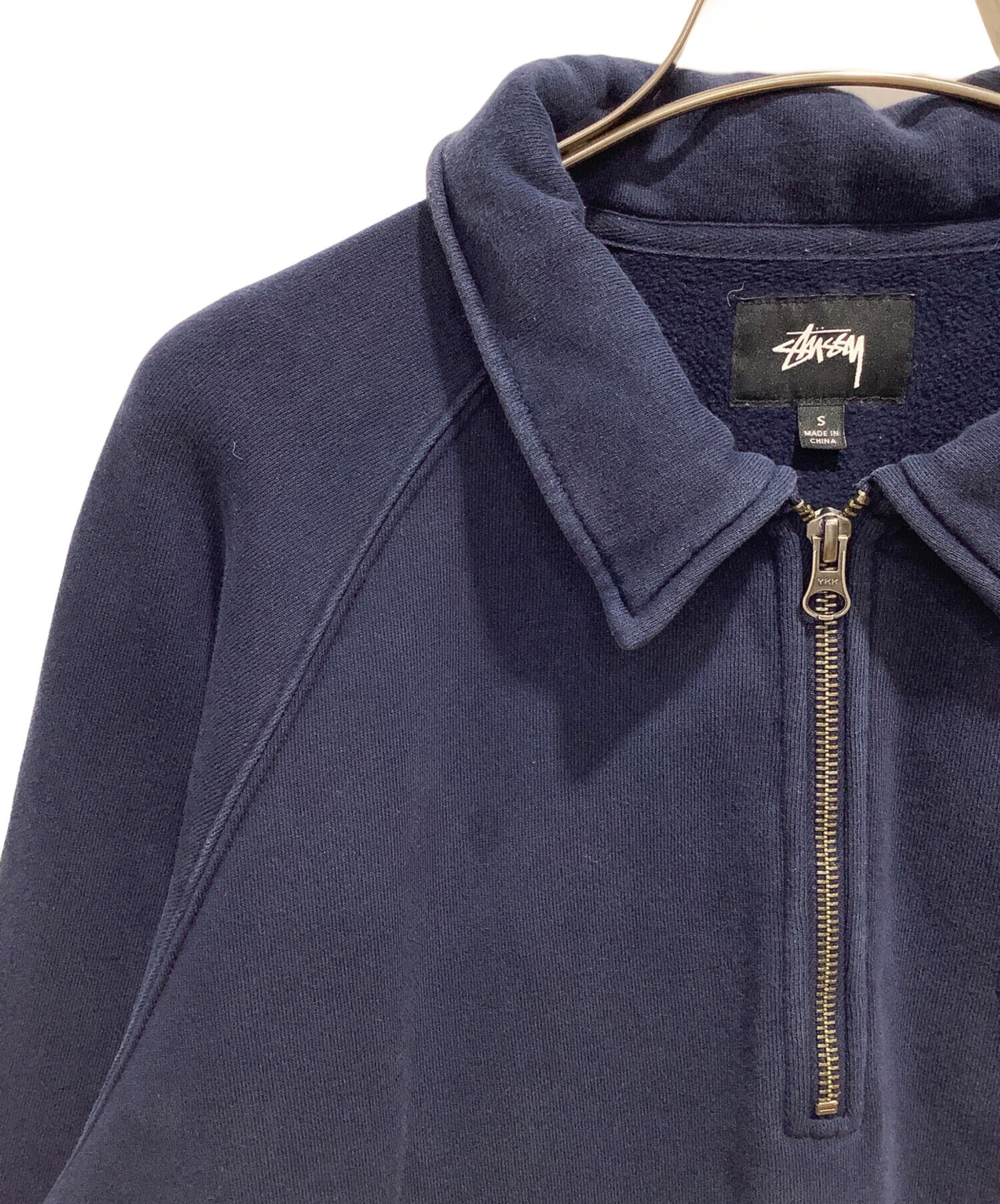 中古・古着通販】stussy (ステューシー) ハーフジップスウェット 