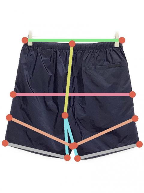 中古・古着通販】PRADA (プラダ) ナイロン ハーフパンツ ネイビー