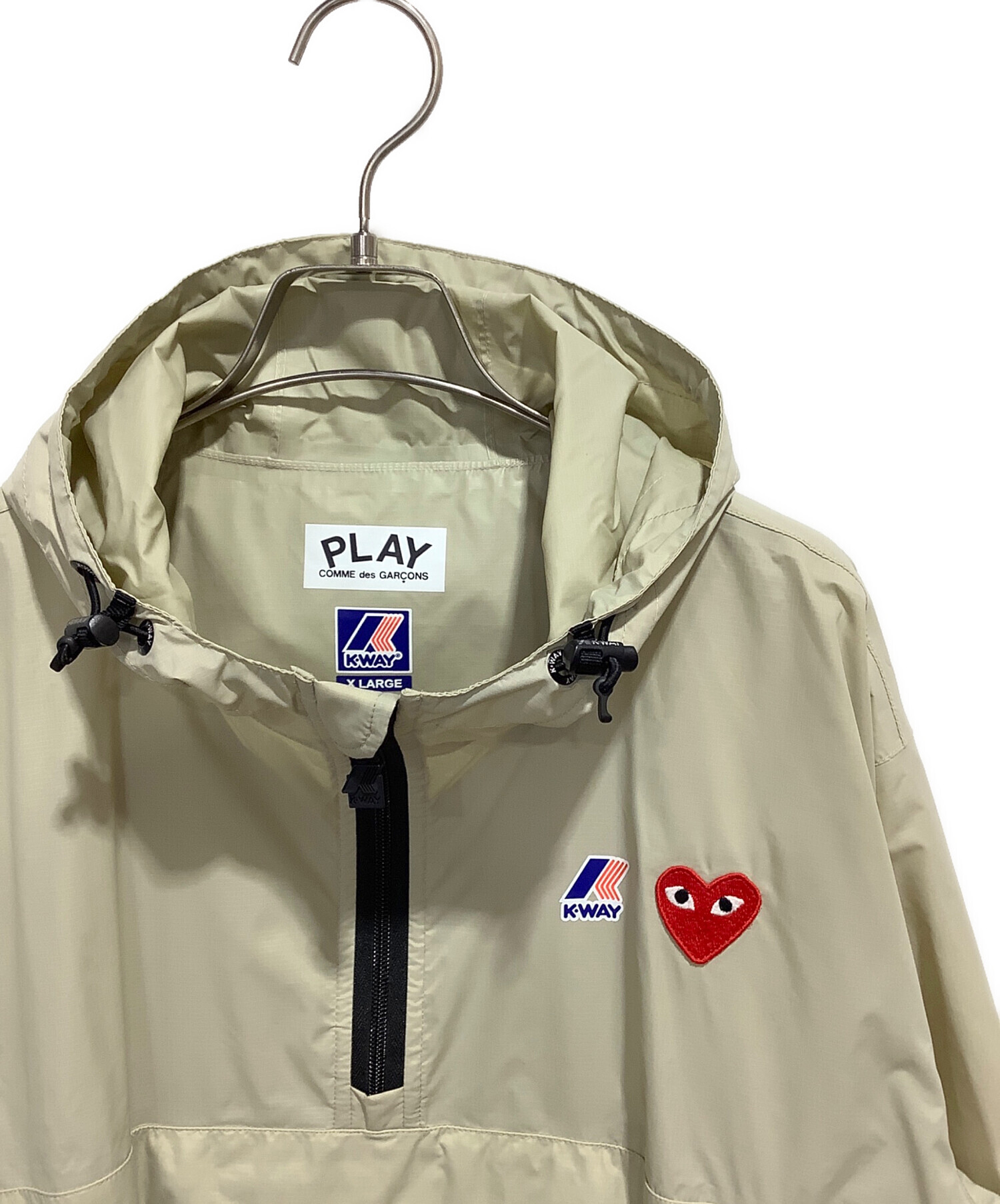 中古・古着通販】K-WAY (ケイウェイ) アノラックパーカー ベージュ