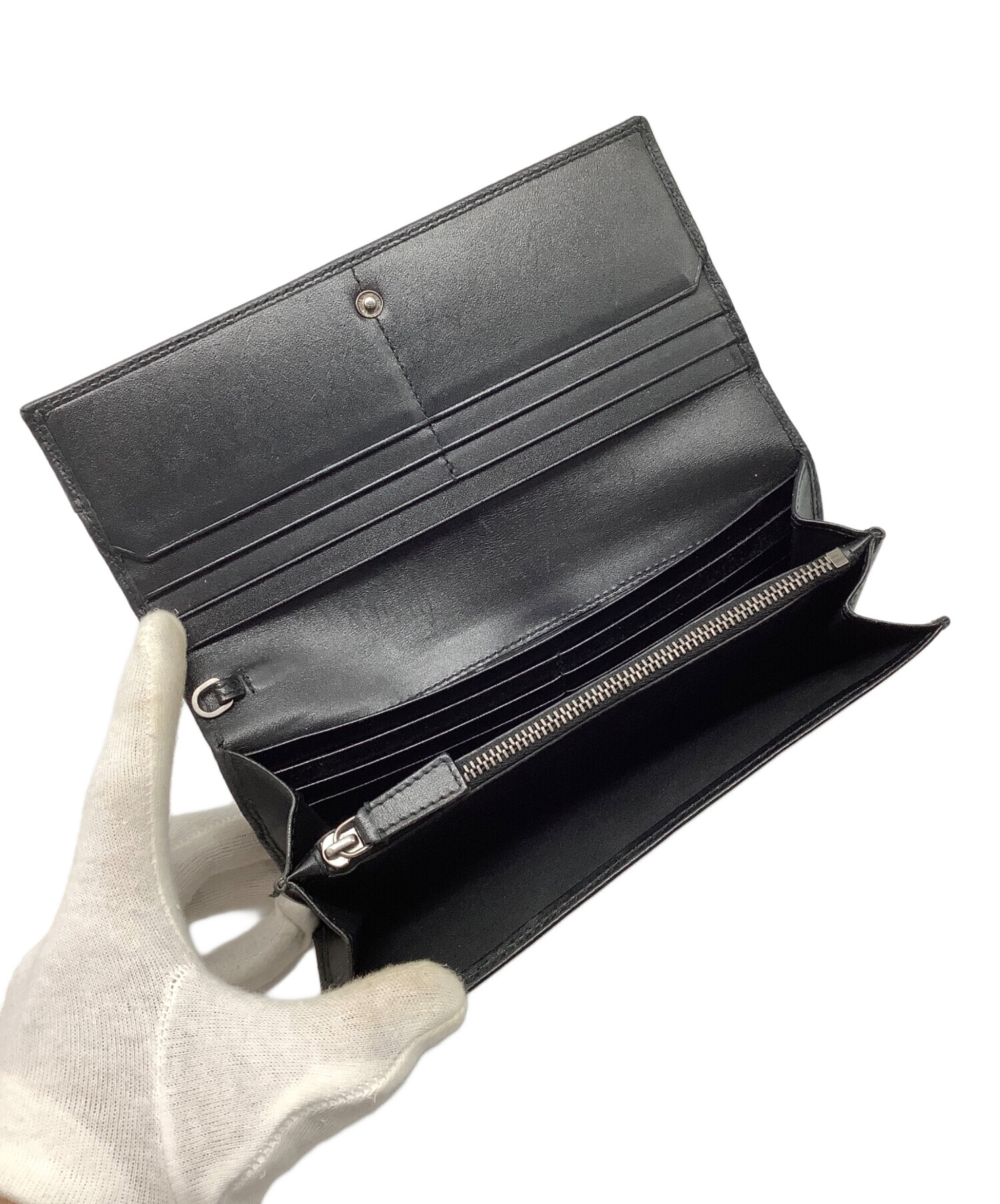 中古・古着通販】BVLGARI (ブルガリ) 長財布 ブラック｜ブランド・古着 