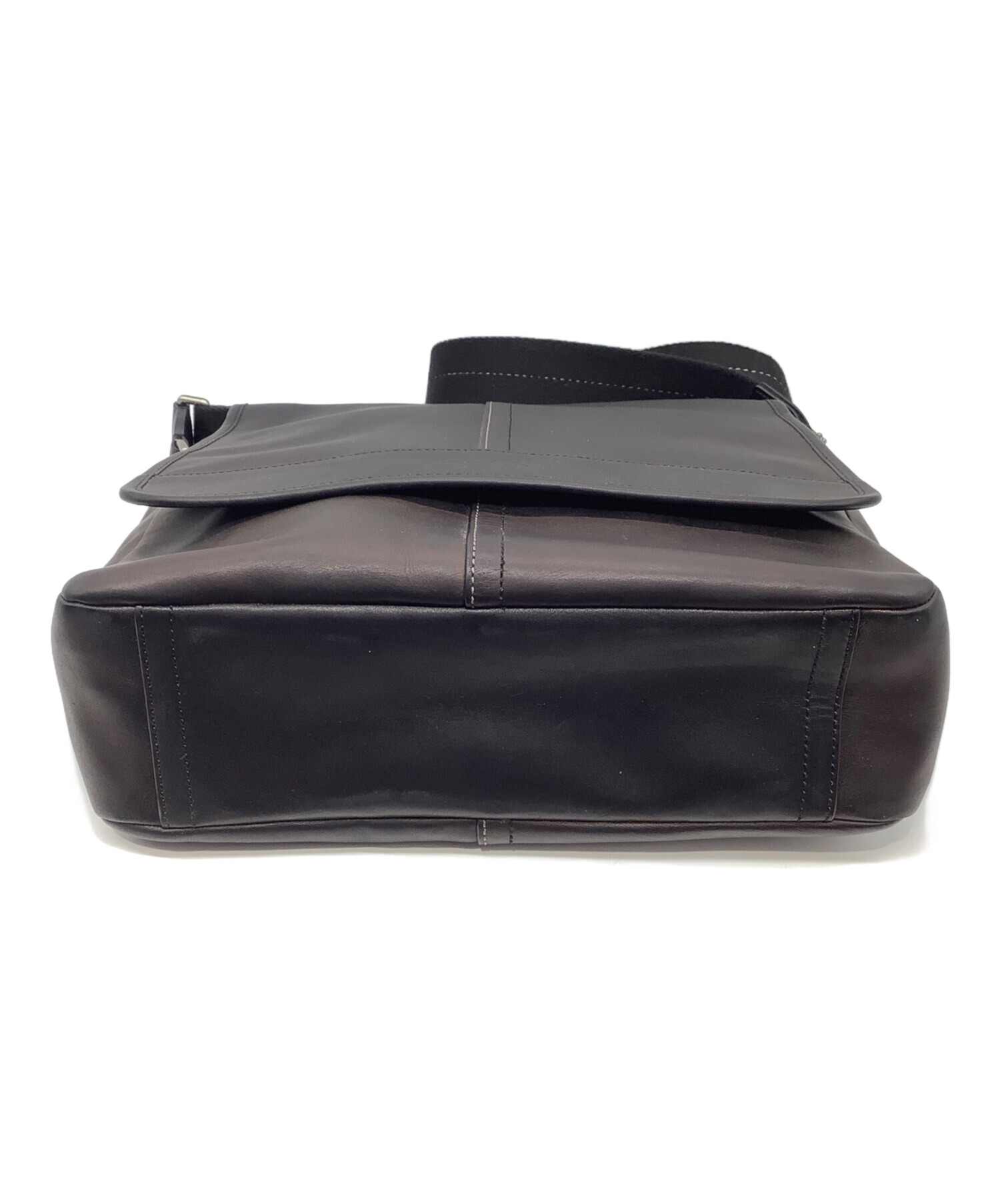 中古・古着通販】COACH (コーチ) ショルダーバッグ ダークブラウン 