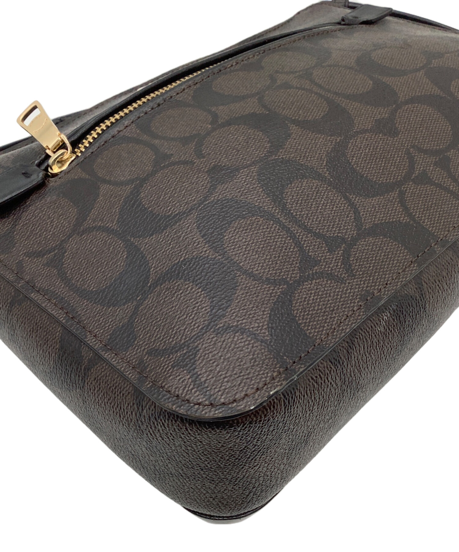 中古・古着通販】COACH (コーチ) ショルダーバッグ ダークブラウン
