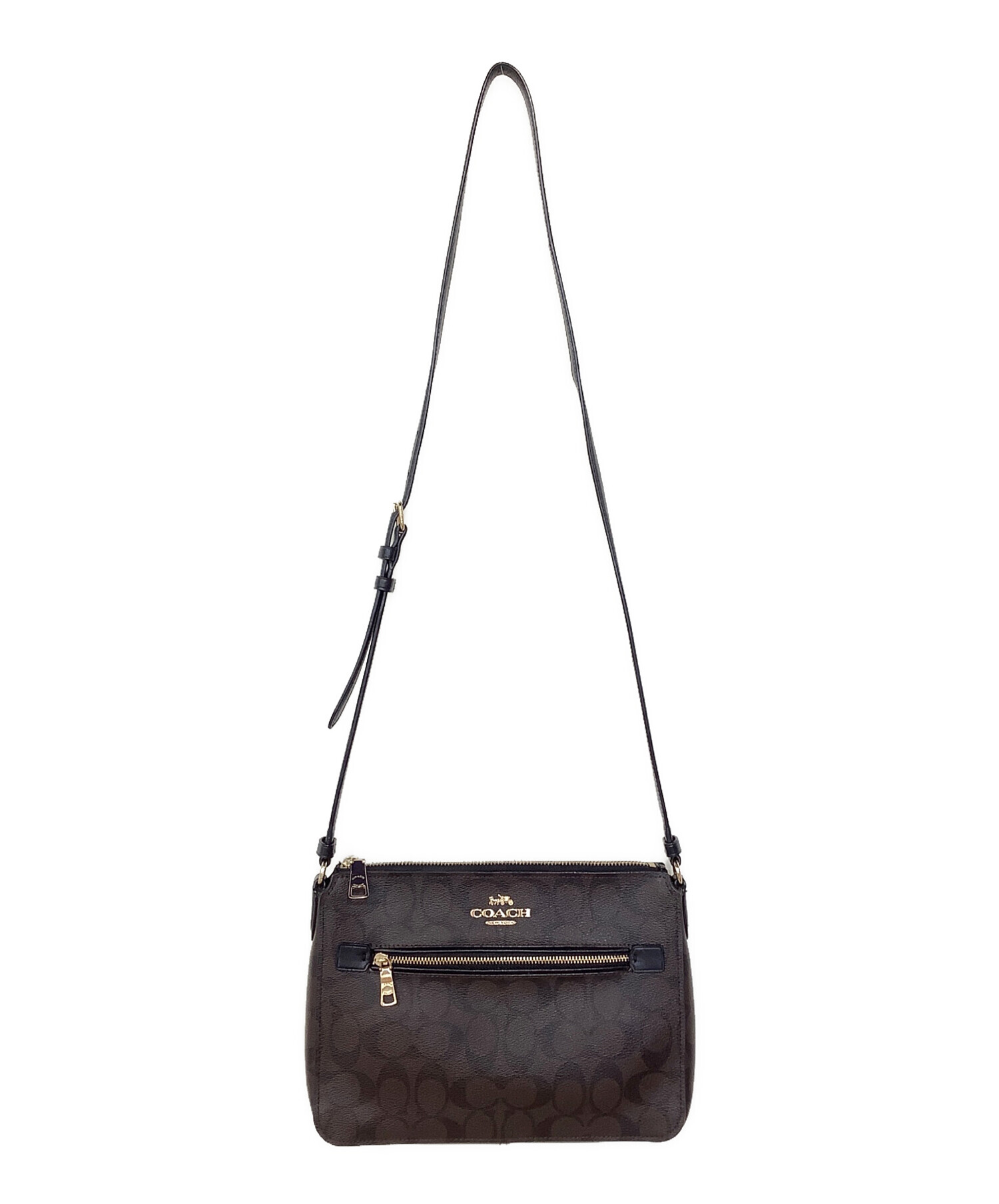 中古・古着通販】COACH (コーチ) ショルダーバッグ ダークブラウン