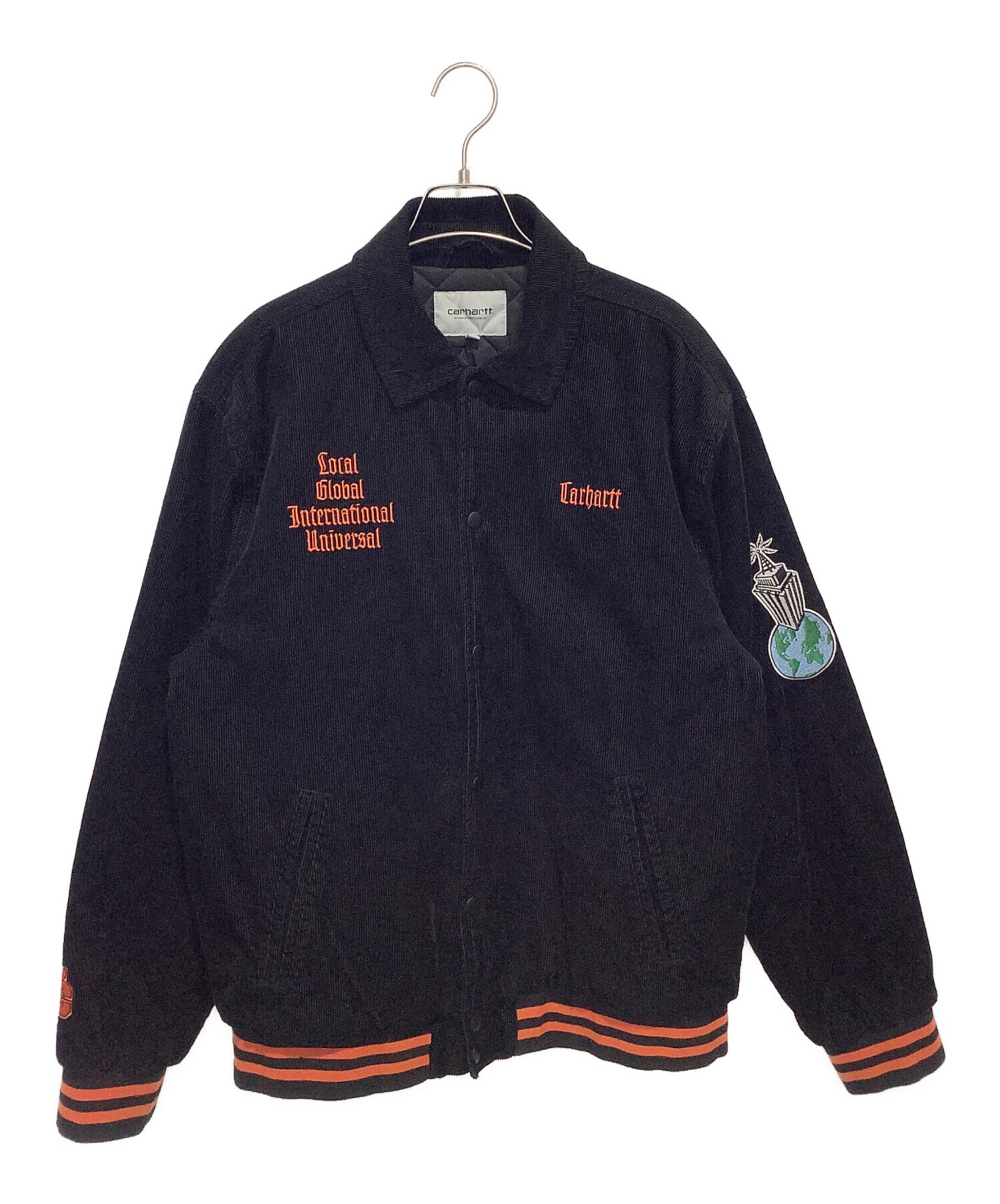 中古・古着通販】CarHartt (カーハート) Letterman Jacket ブラック