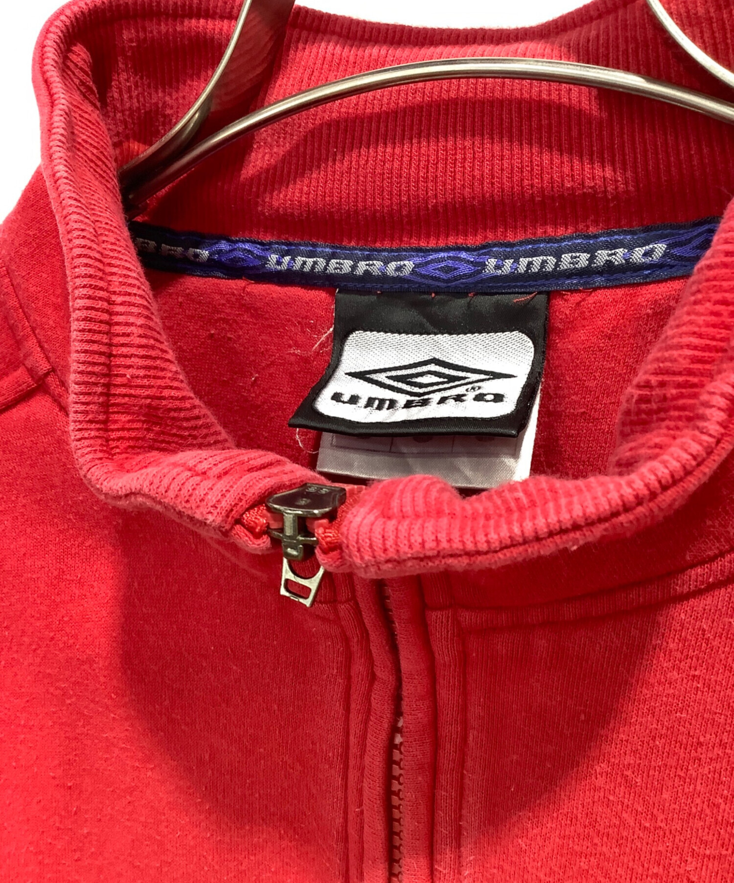 中古・古着通販】UMBRO (アンブロ) ハーフジップスウェット レッド