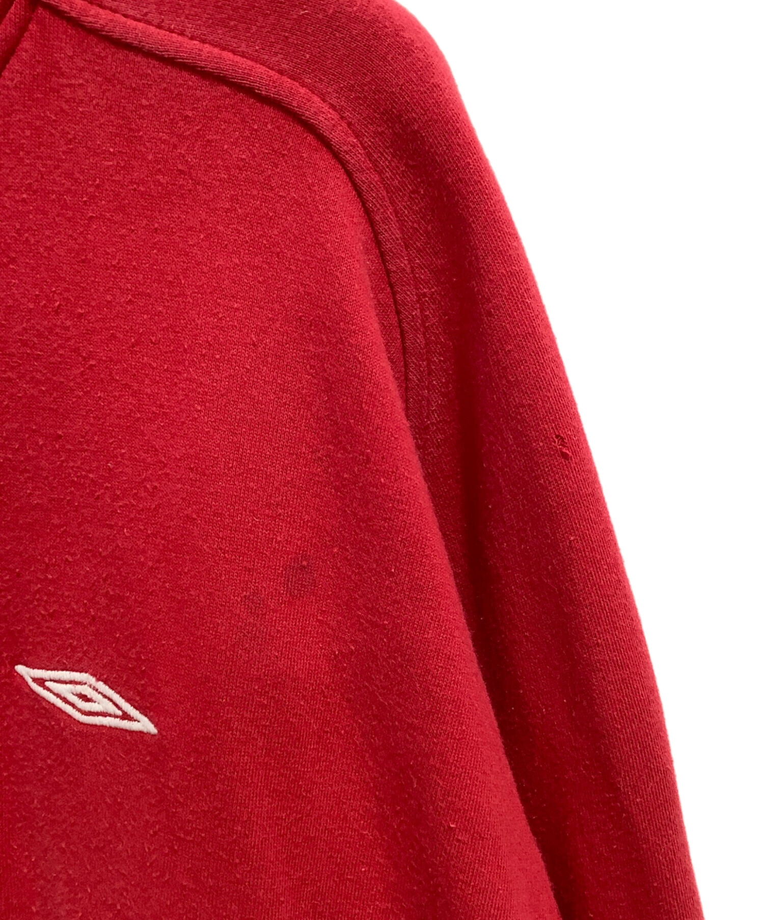 中古・古着通販】UMBRO (アンブロ) ハーフジップスウェット レッド