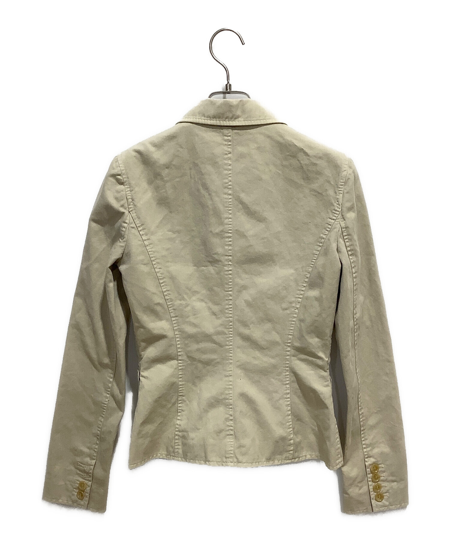 ドルチェアンドガッバーナ[3XLサイズ リネン混]テーラードジャケット ベージュ 中古・古着通販】DOLCE & GABBANA (ドルチェ＆ガッバーナ) テーラード