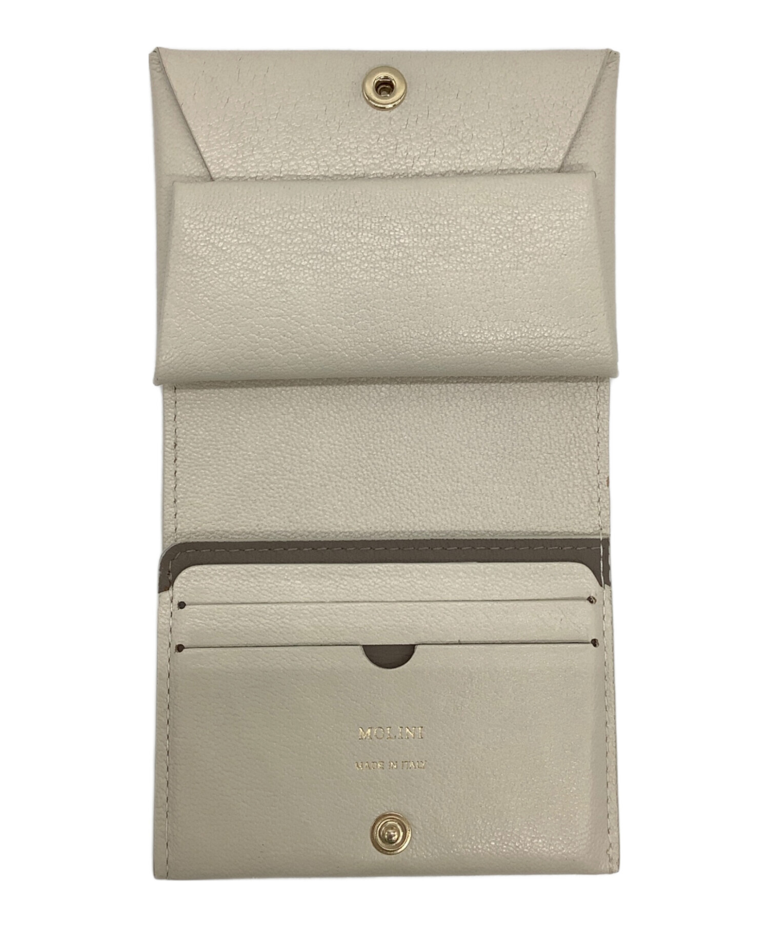 中古・古着通販】molini (モリニ) 2つ折り財布 アイボリー｜ブランド 