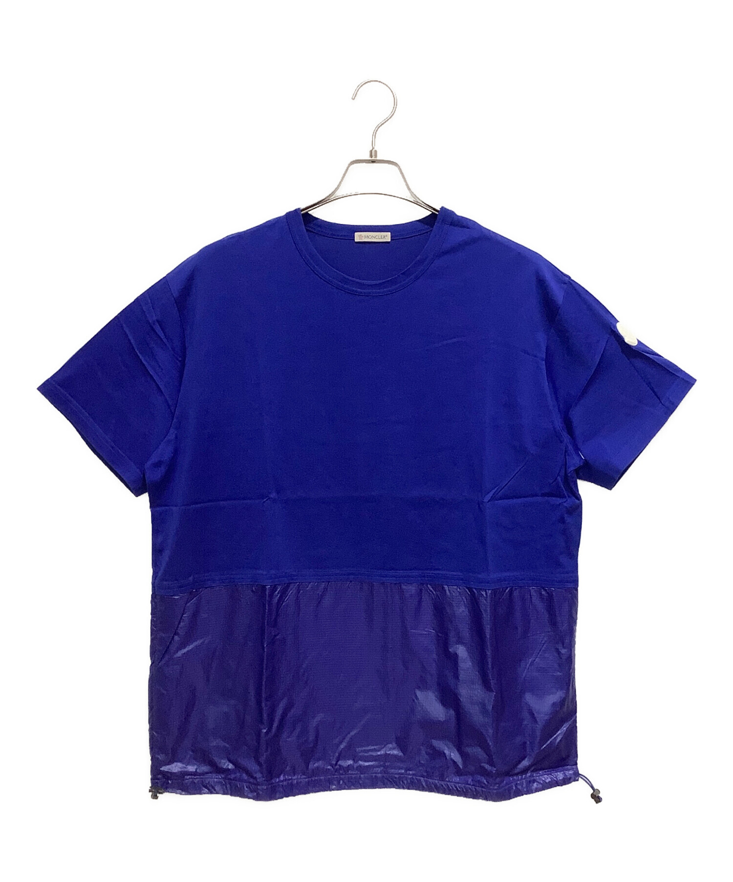 Moncler 半袖 MONCLER モンクレール 異素材 半袖 カットソー チュニック Tシャツ S