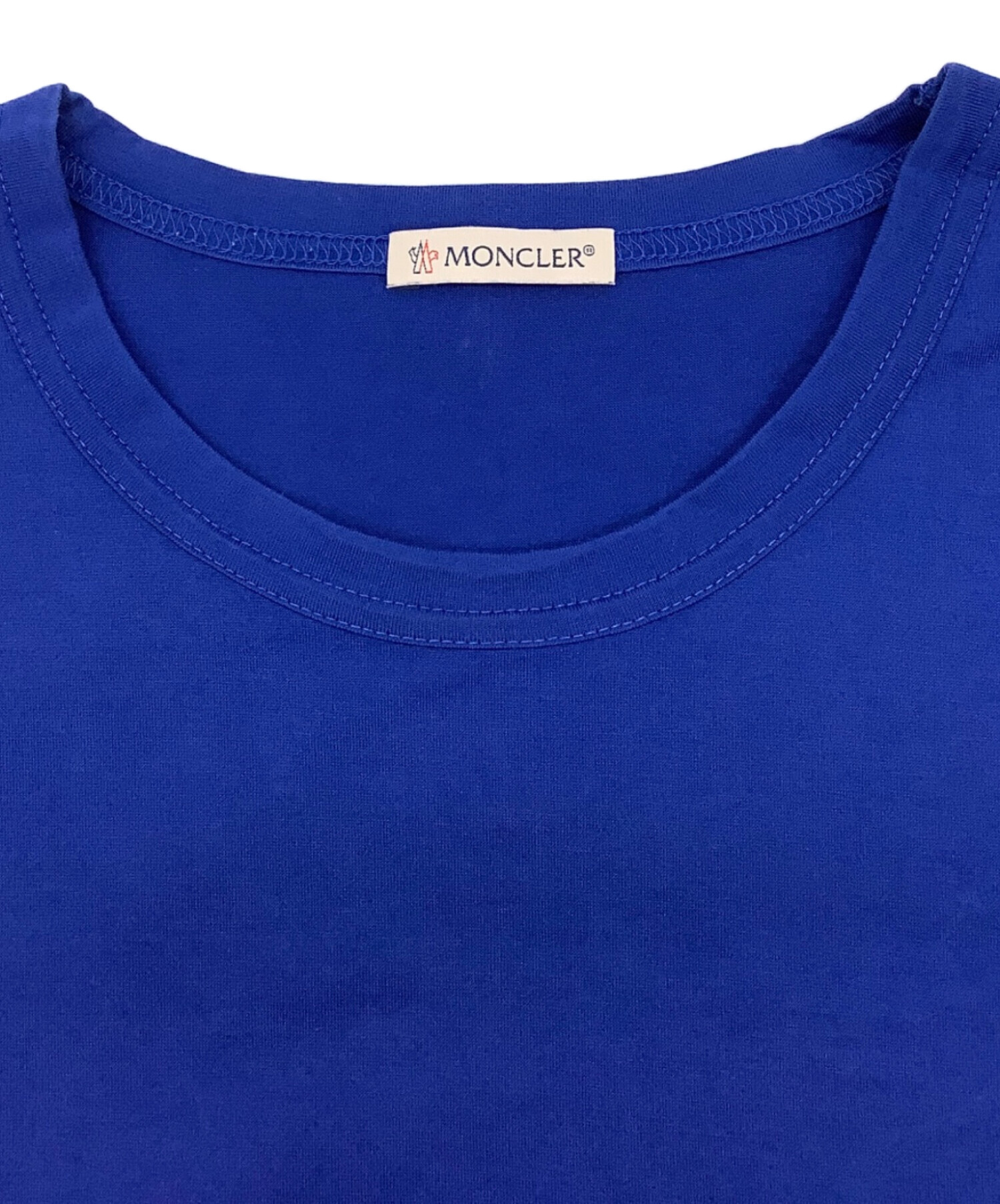 中古・古着通販】MONCLER (モンクレール) 半袖カットソー ブルー 