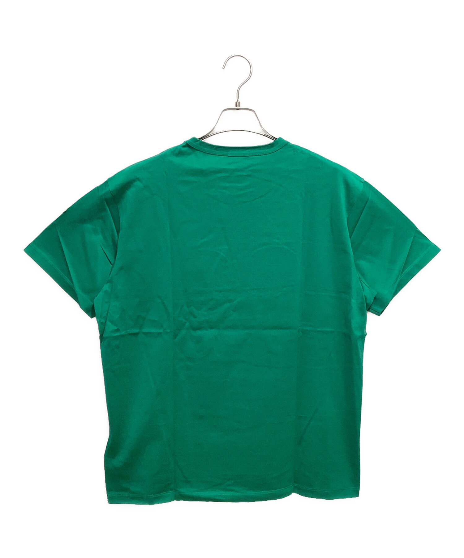 モンクレール シルク ボタニカル柄 カットソー Tシャツ M 緑 グリーン MONCLER - モンクレール シルク ボタニカル柄 カットソー Tシャツ M 緑