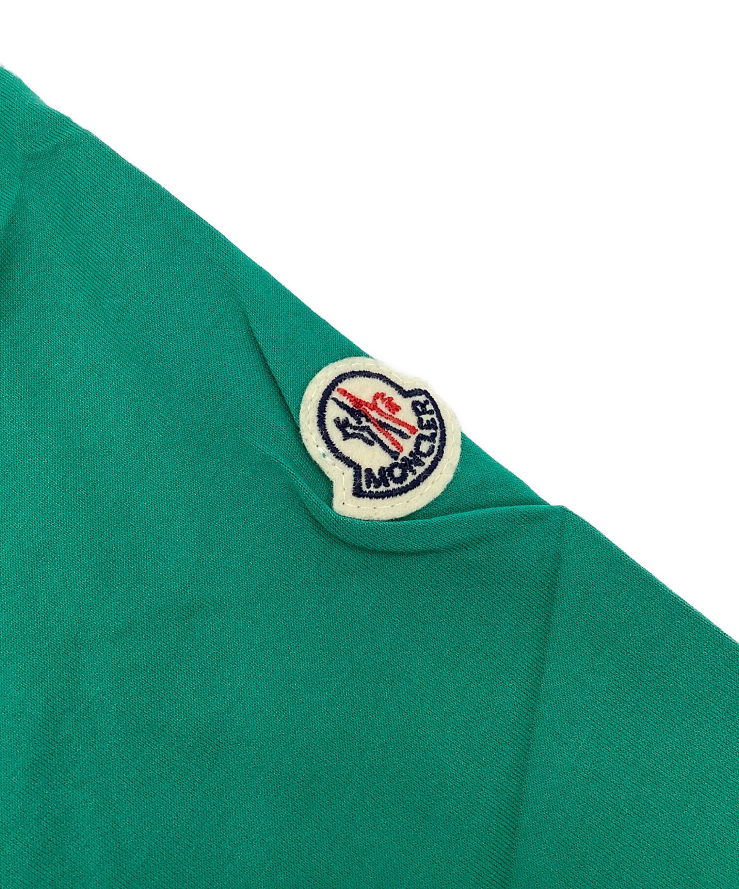 モンクレール シルク ボタニカル柄 カットソー Tシャツ M 緑 グリーン MONCLER - モンクレール シルク ボタニカル柄 カットソー Tシャツ M 緑