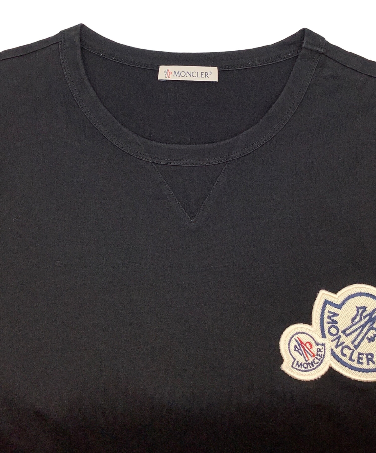 中古・古着通販】MONCLER (モンクレール) 半袖カットソー ブラック
