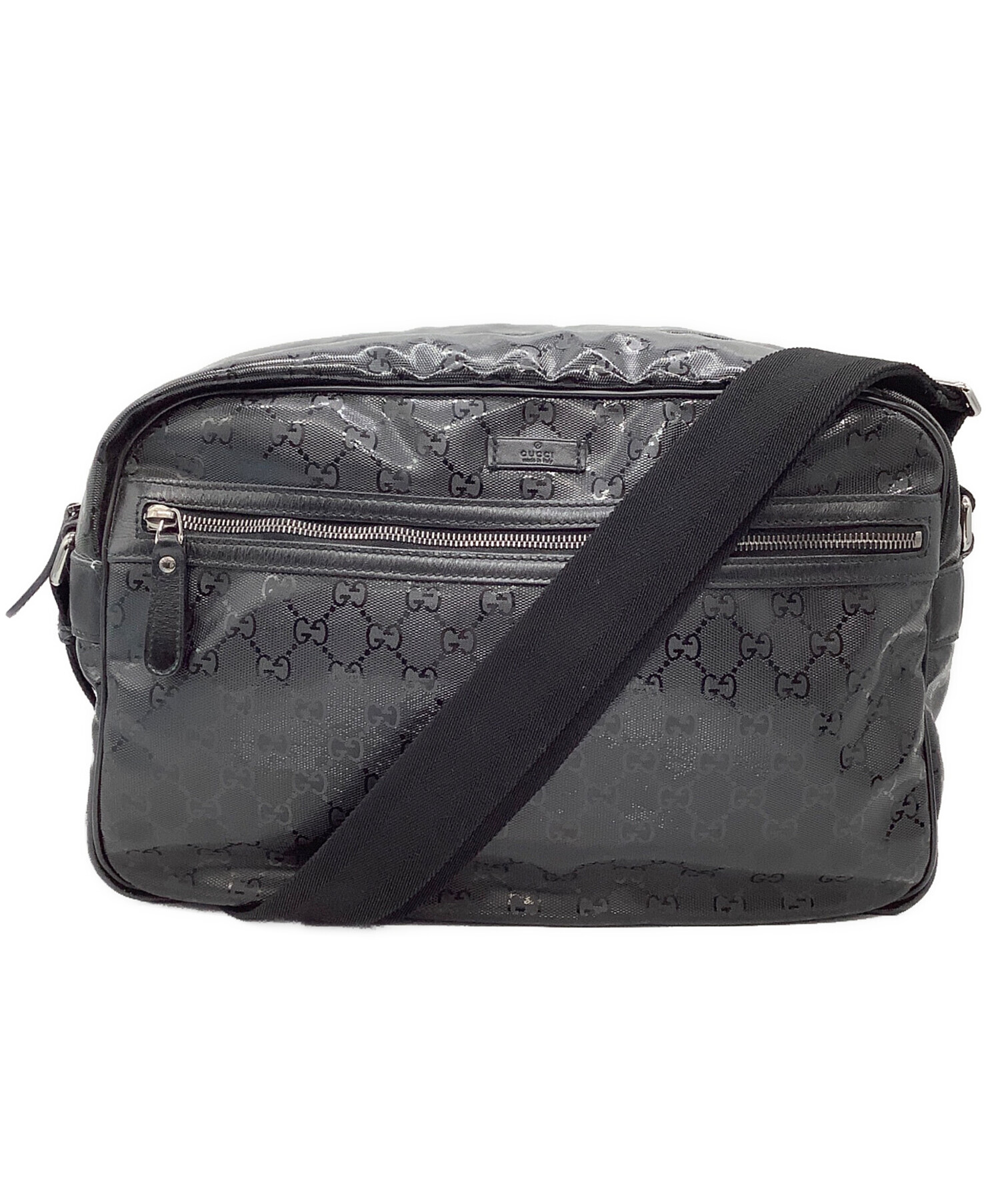 最終値下げ！！激レア！ヴィンテージGUCCIショルダーバック 中古・古着通販】GUCCI (グッチ) ショルダーバッグ ブラック｜ブランド