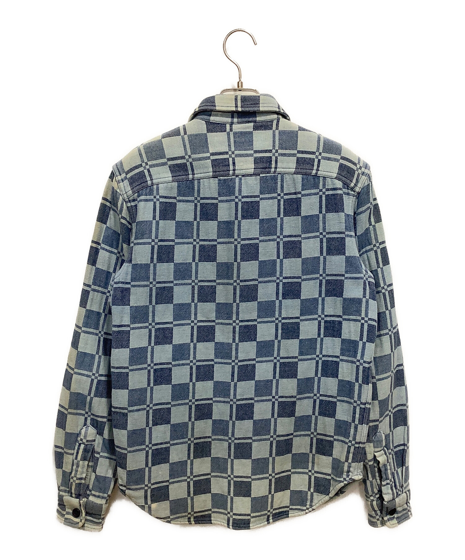 中古・古着通販】RRL (ダブルアールエル) チェックシャツ ブルー