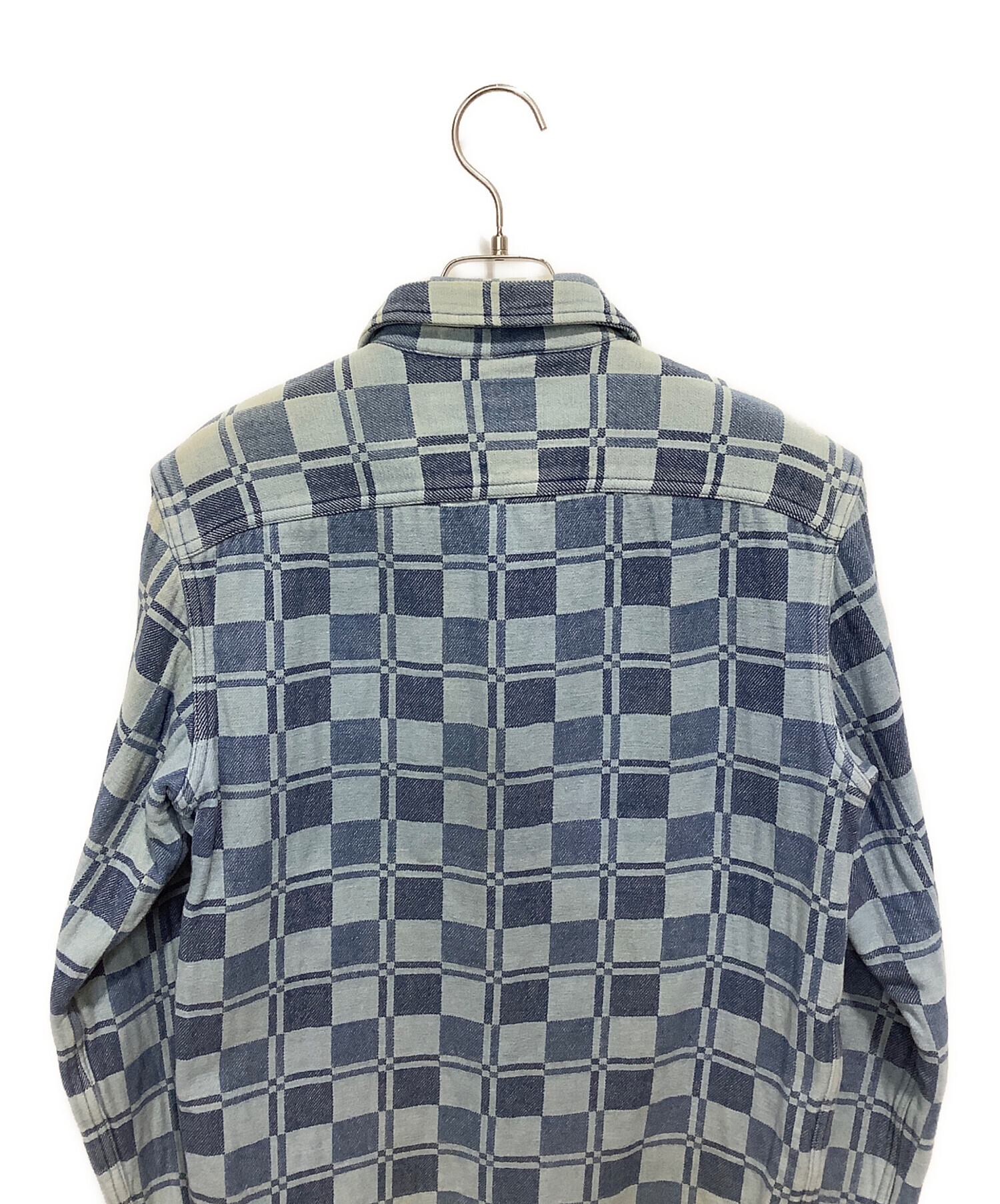 中古・古着通販】RRL (ダブルアールエル) チェックシャツ ブルー