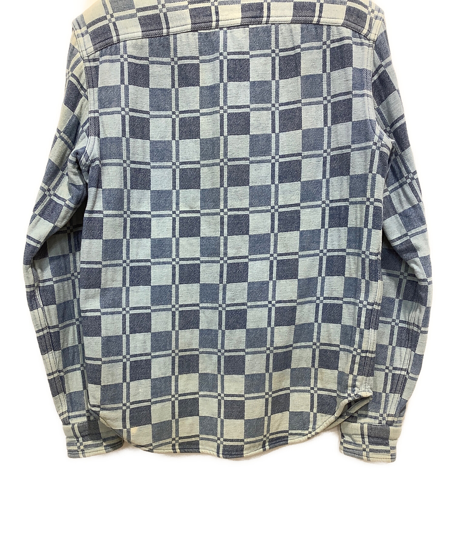 中古・古着通販】RRL (ダブルアールエル) チェックシャツ ブルー