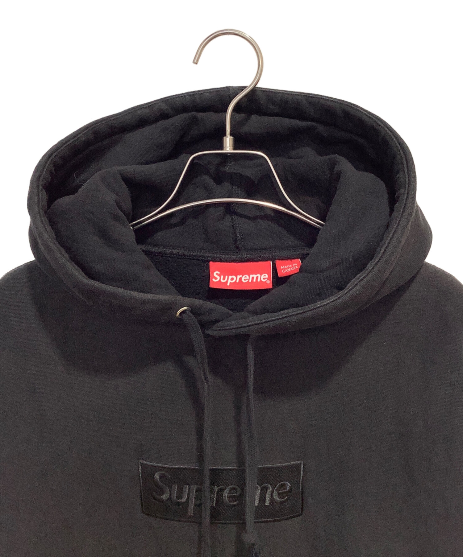 中古・古着通販】Supreme (シュプリーム) Tonal Black Box Logo Hoodie 