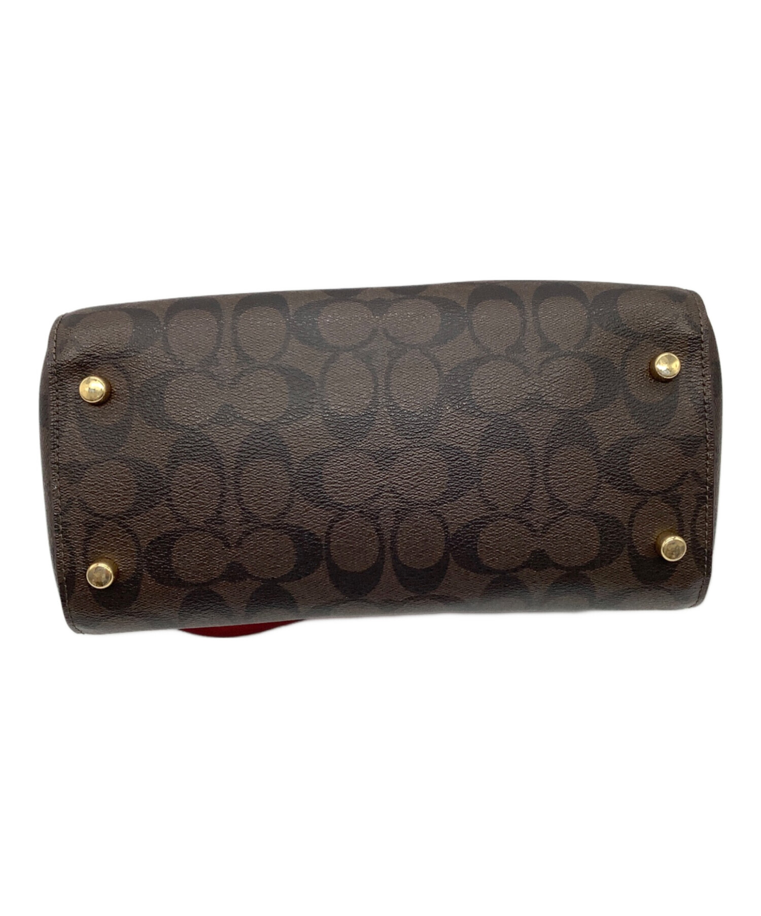 中古・古着通販】COACH (コーチ) シグネチャー 2WAYバッグ ブラウン 中古・古着通販】COACH (コーチ) シグネチャー 2WAYバッグ ブラウン