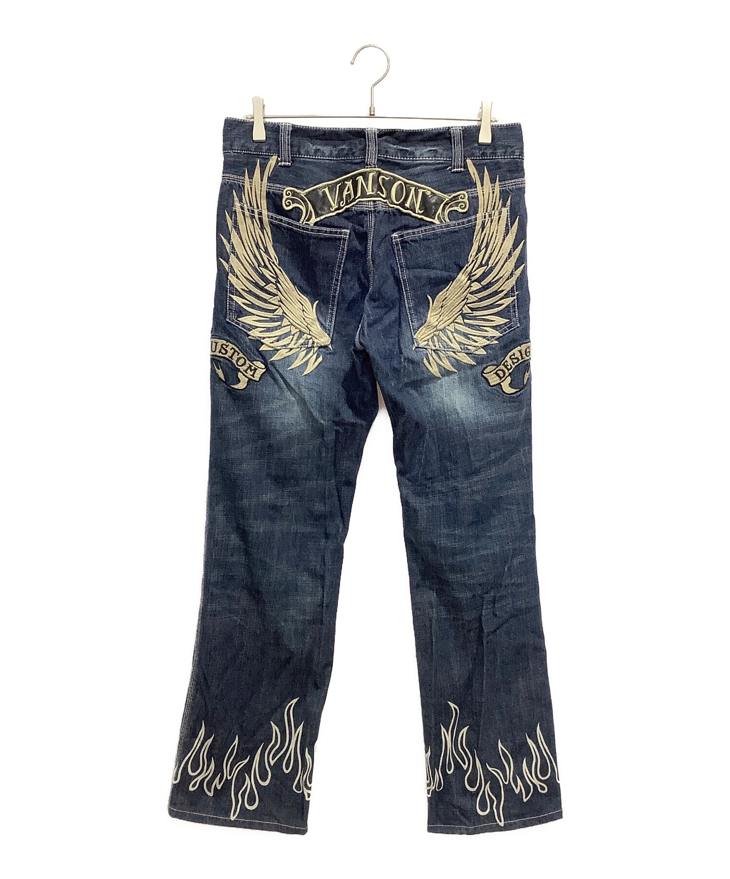 中古・古着通販】VANSON (バンソン) デニムパンツ インディゴ サイズ 