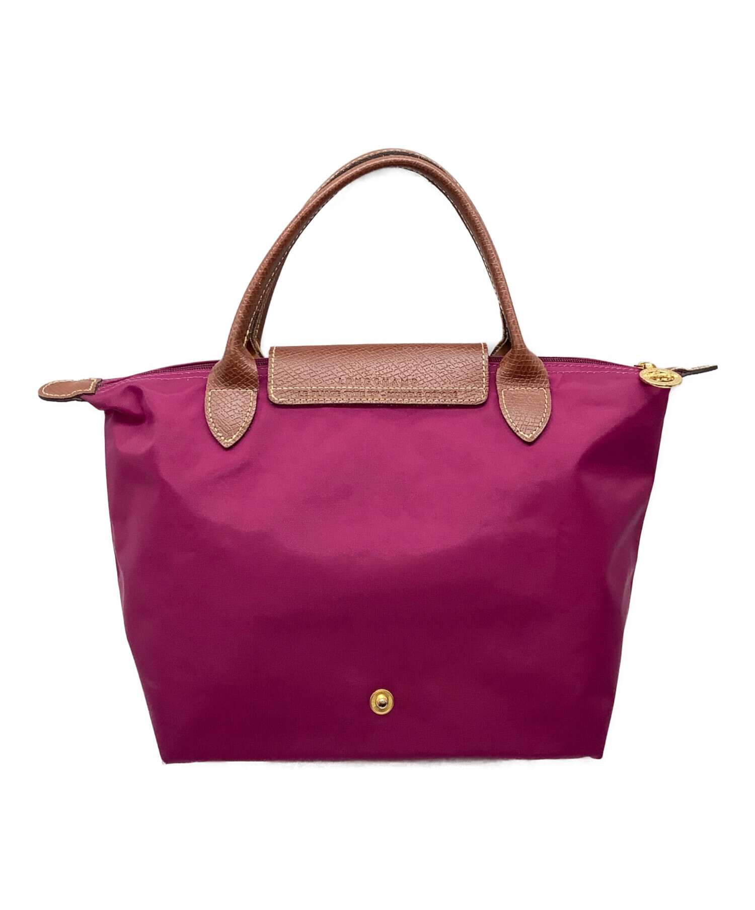 中古・古着通販】LONGCHAMP (ロンシャン) ハンドバッグ パープル 