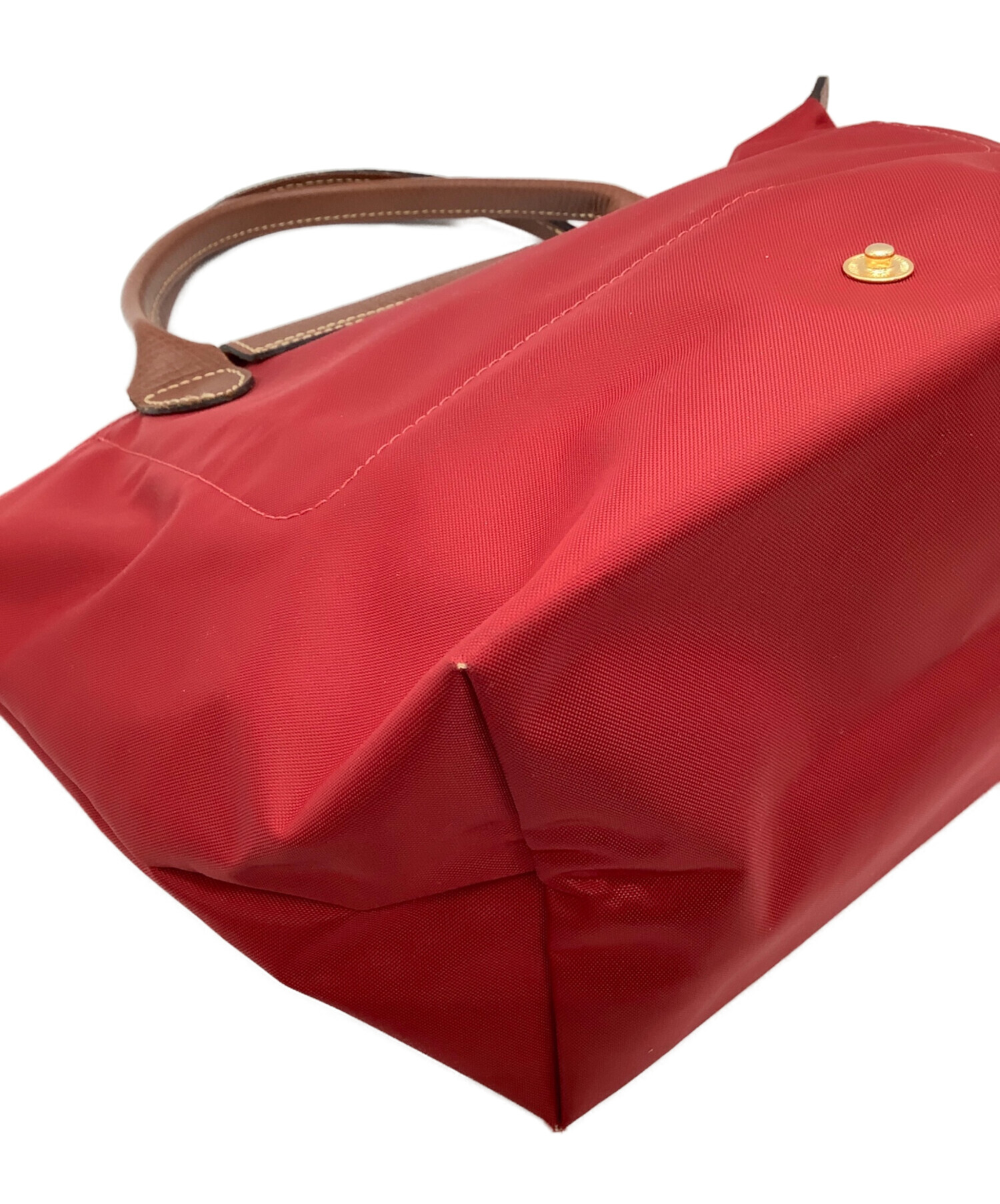 中古・古着通販】LONGCHAMP (ロンシャン) ハンドバッグ レッド