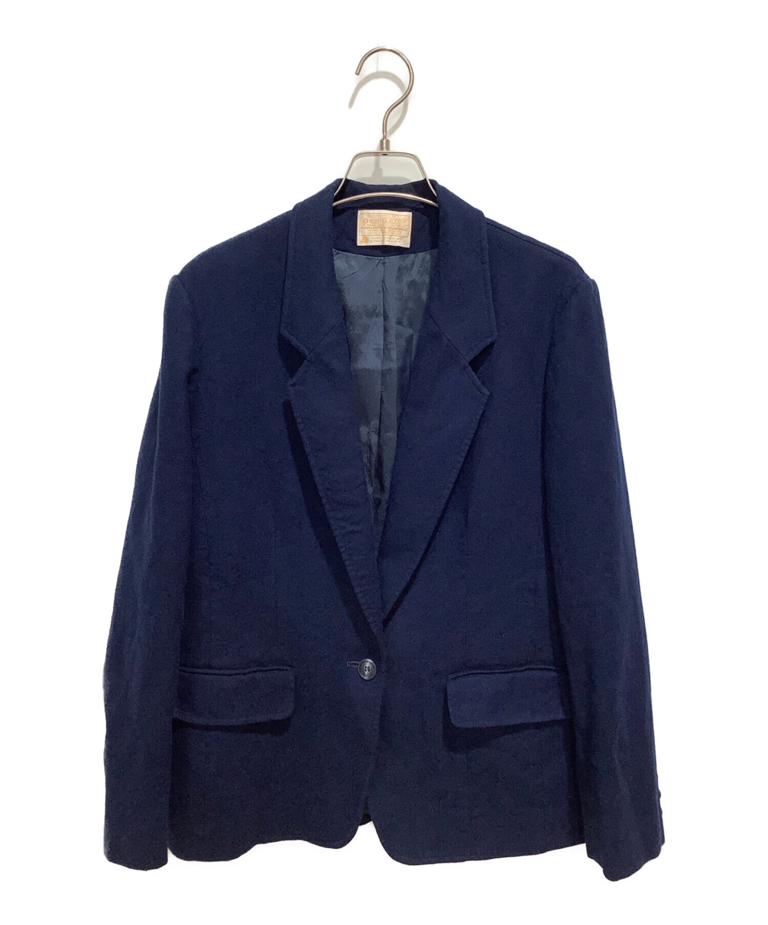 PENDLETON ペンドルトン　ウエスタン テーラード ジャケット ネイビー 中古・古着通販】PENDLETON (ペンドルトン) テーラードジャケット