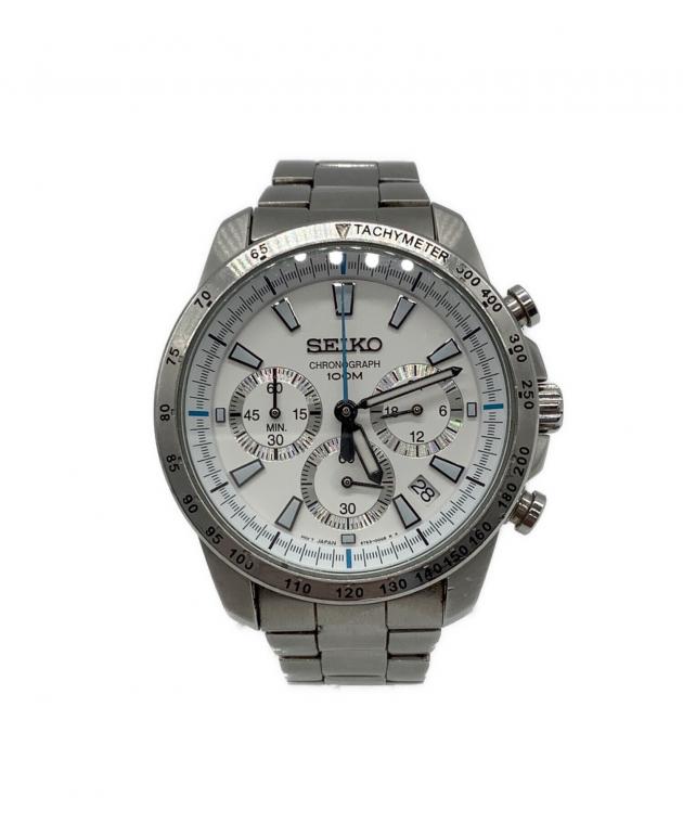 中古・古着通販】SEIKO (セイコー) クロノグラフ 腕時計 ホワイト