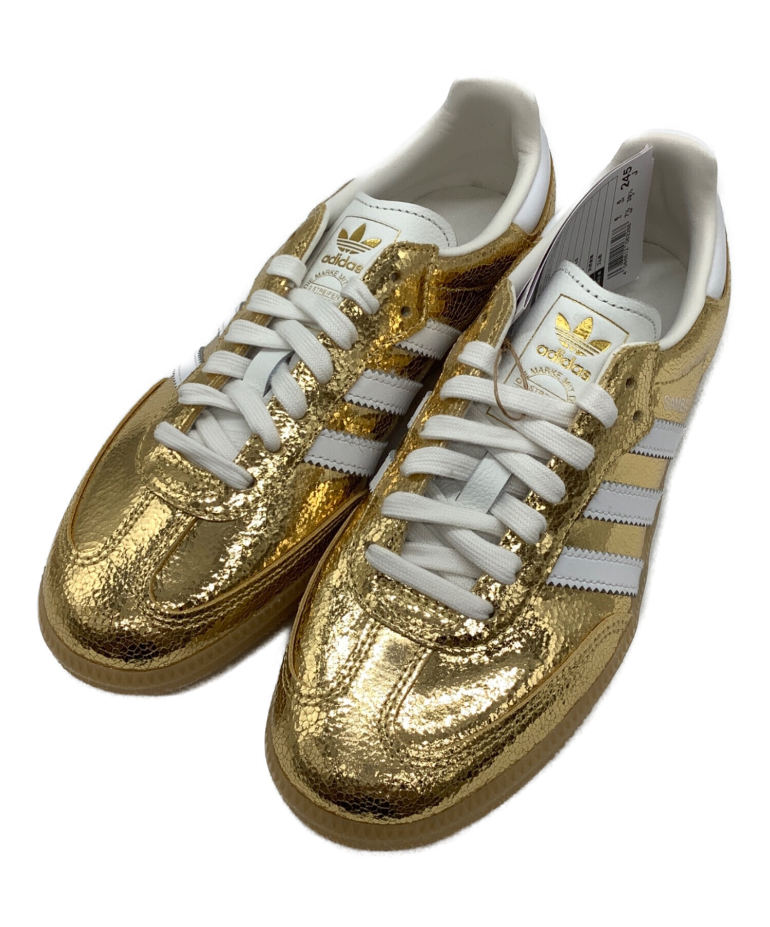 中古・古着通販】adidas (アディダス) SAMBA OG W ゴールド サイズ 