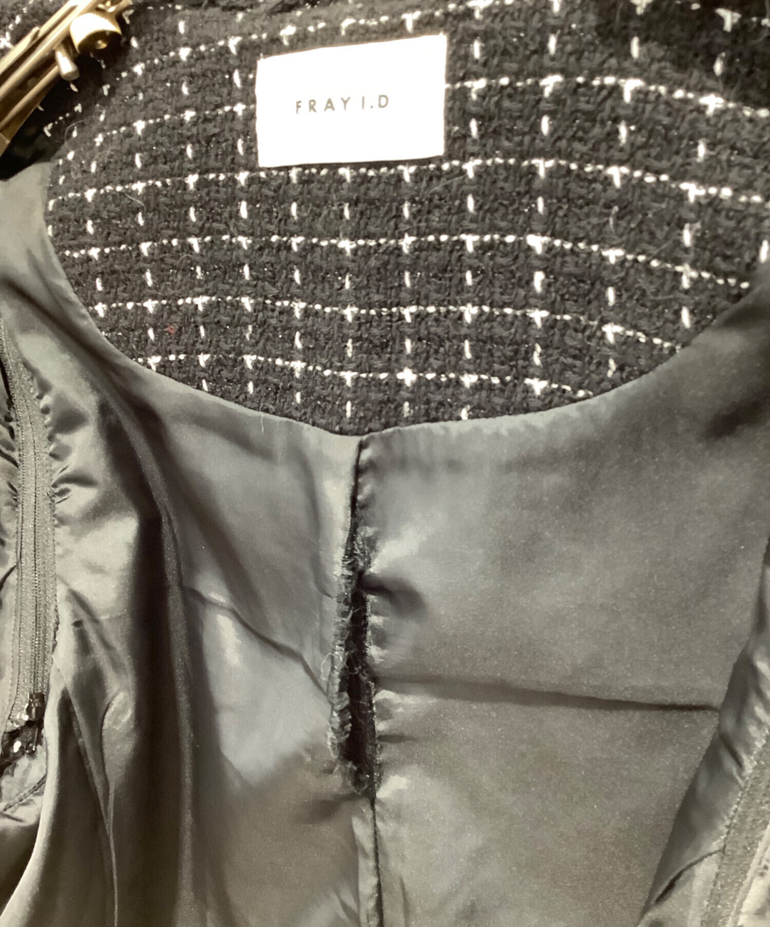 中古・古着通販】FRAY ID (フレイ アイディー) GIOLICA ツイード 2WAY