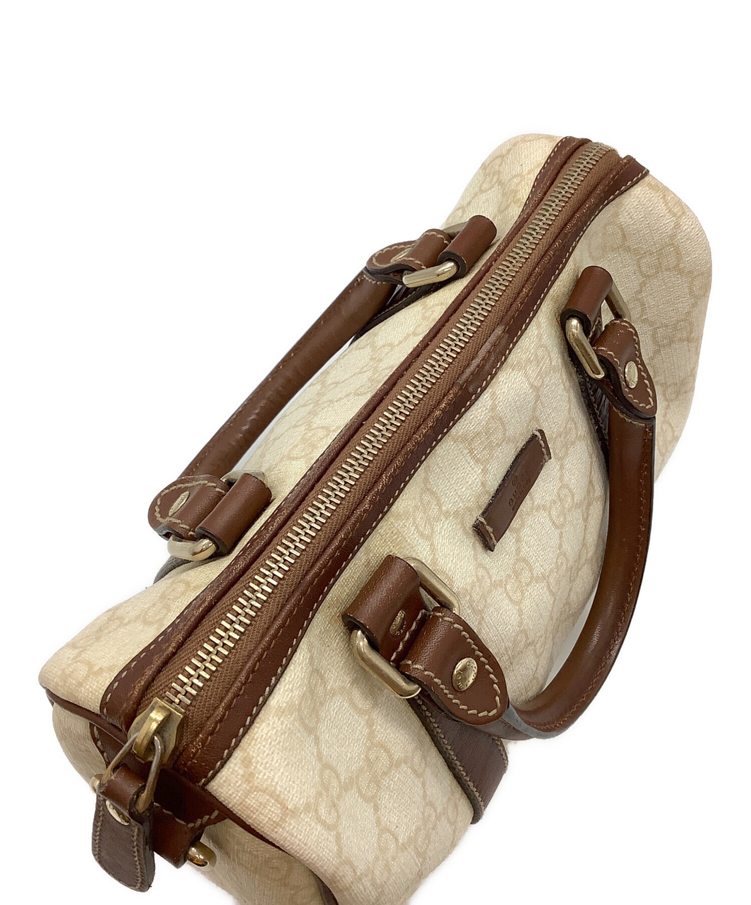 中古・古着通販】GUCCI (グッチ) GGスプリーム ミニボストンバッグ