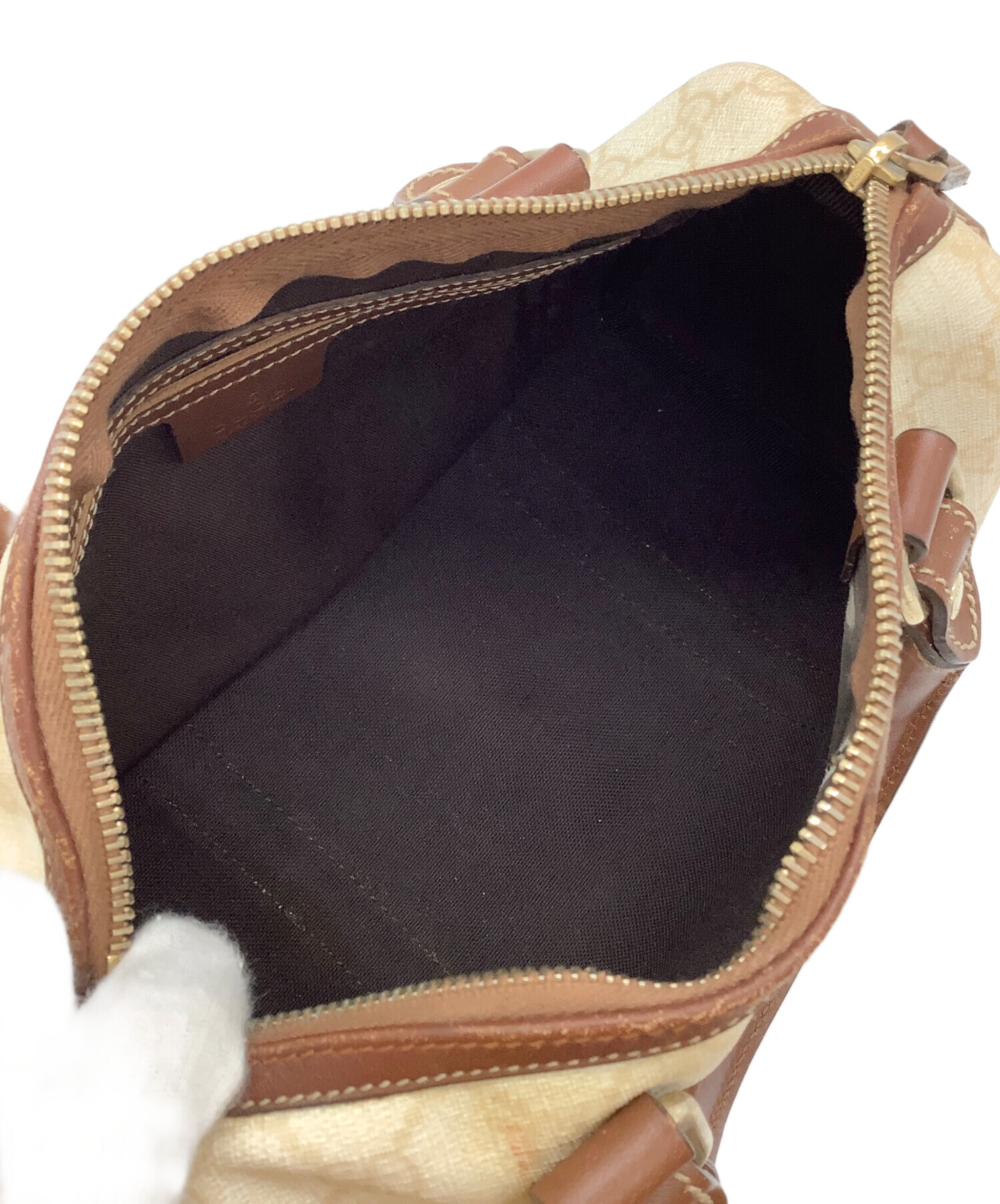 中古・古着通販】GUCCI (グッチ) GGスプリーム ミニボストンバッグ