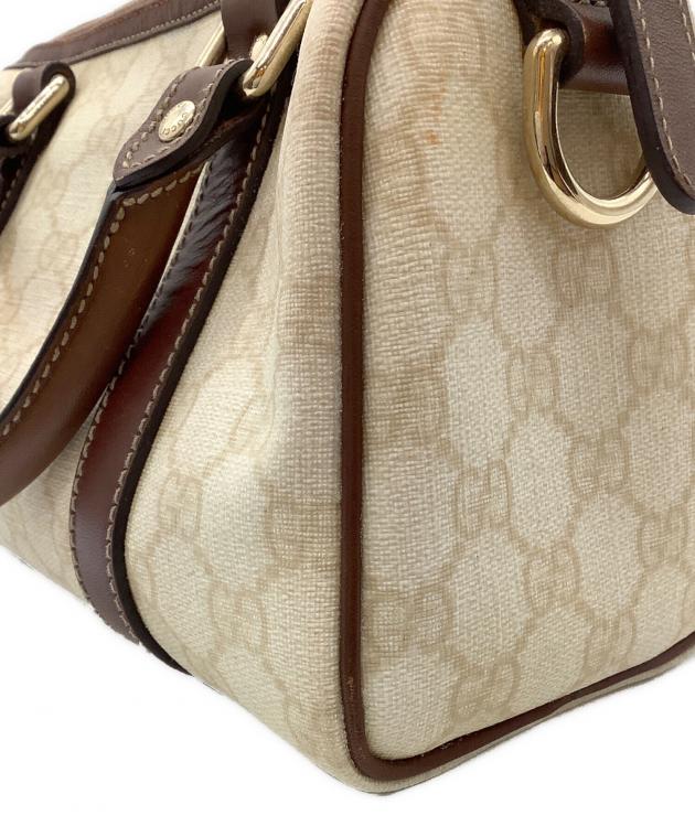 中古・古着通販】GUCCI (グッチ) GGスプリーム ミニボストンバッグ