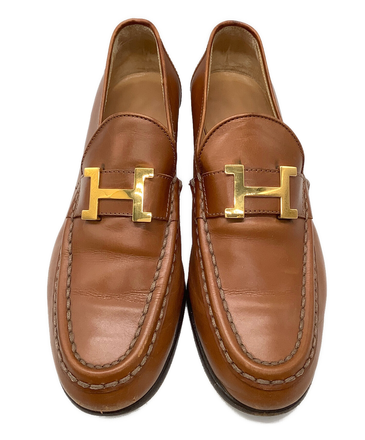 中古・古着通販】HERMES (エルメス) コンスタンスHロゴローファー