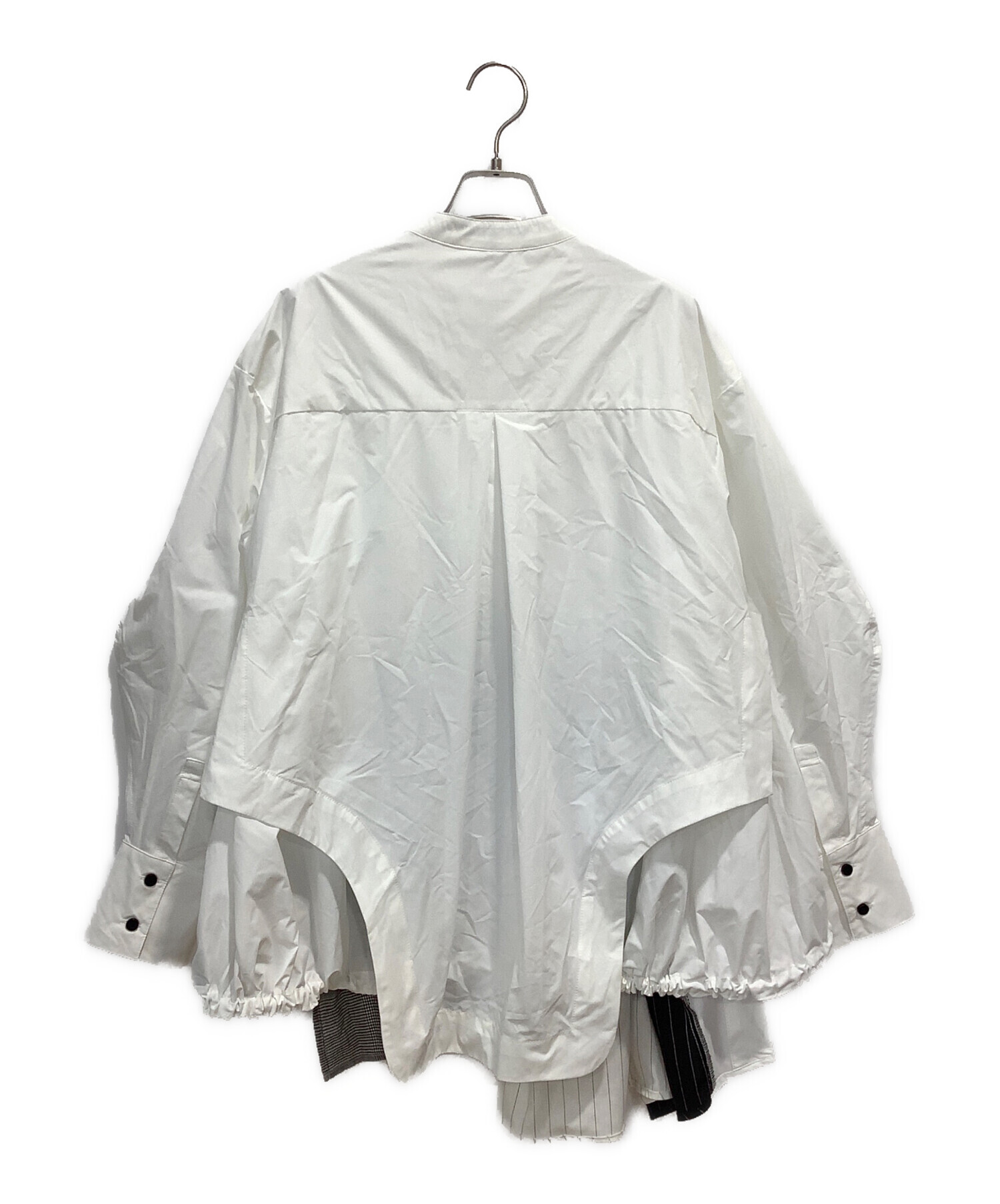 中古・古着通販】UN3D. (アンスリード) PATTERN MIX SHIRT ホワイト 