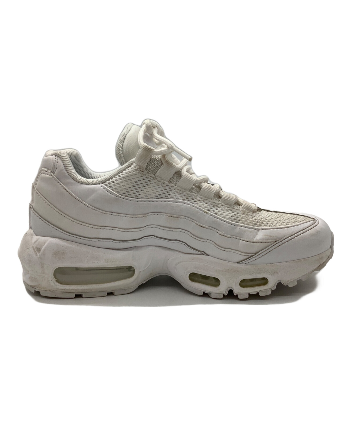【中古】ストック素材Layers10 ファイナンス 中古・古着通販】NIKE (ナイキ) AIR MAX95 ホワイト サイズ:24