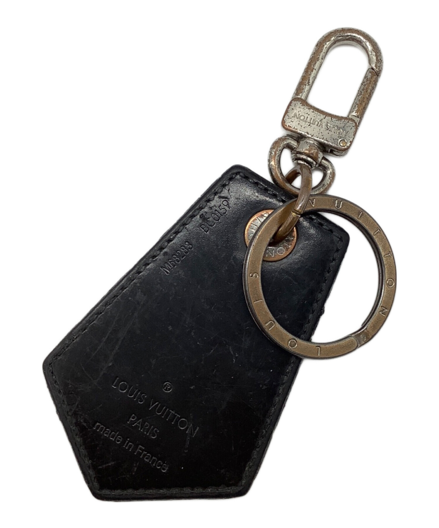 LOUIS VUITTON キーリング エピ ブラック 中古・古着通販】LOUIS VUITTON (ルイ ヴィトン) エピ キーホルダー