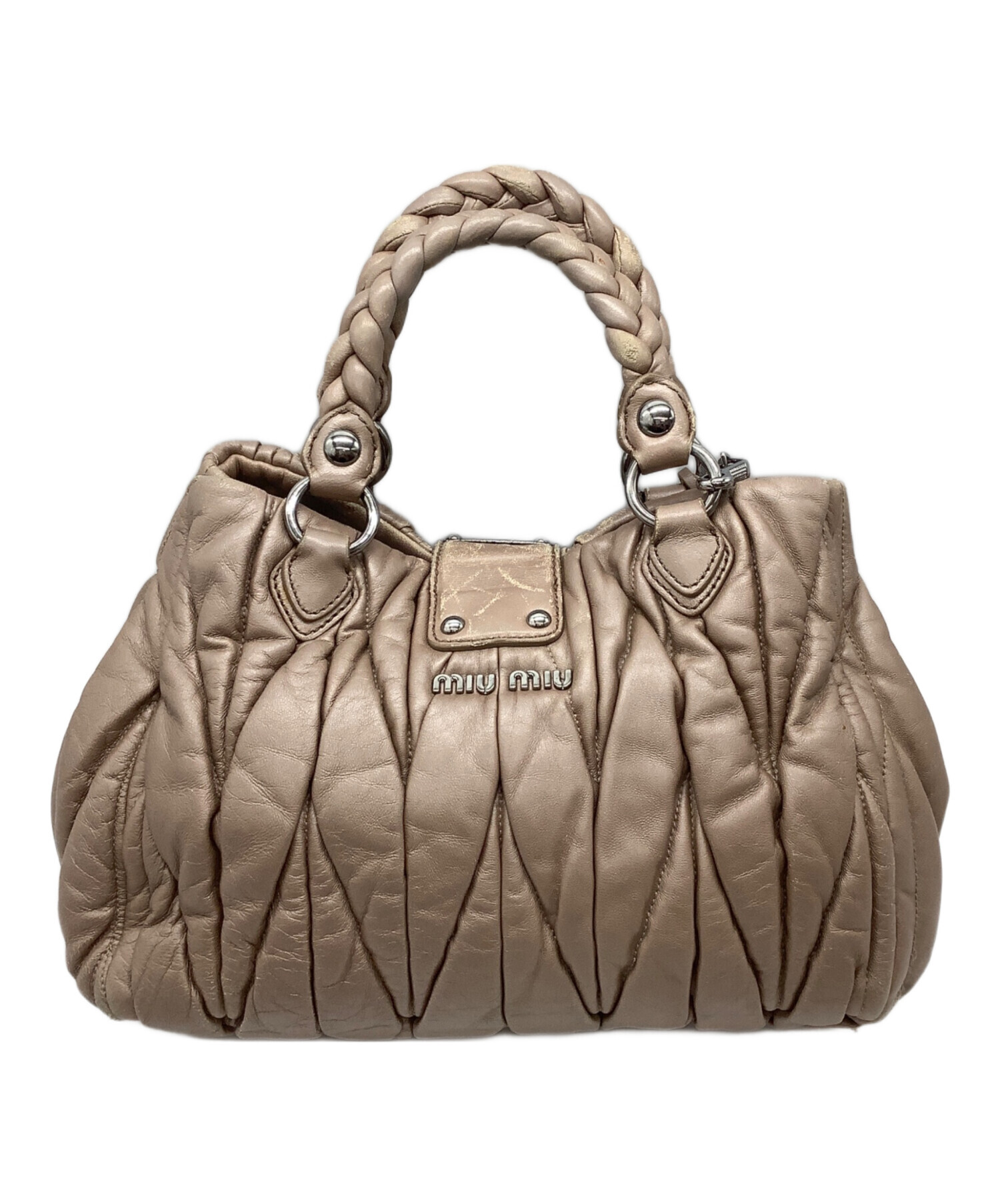 中古・古着通販】MIU MIU (ミュウミュウ) マテラッセ 2WAYハンドバッグ