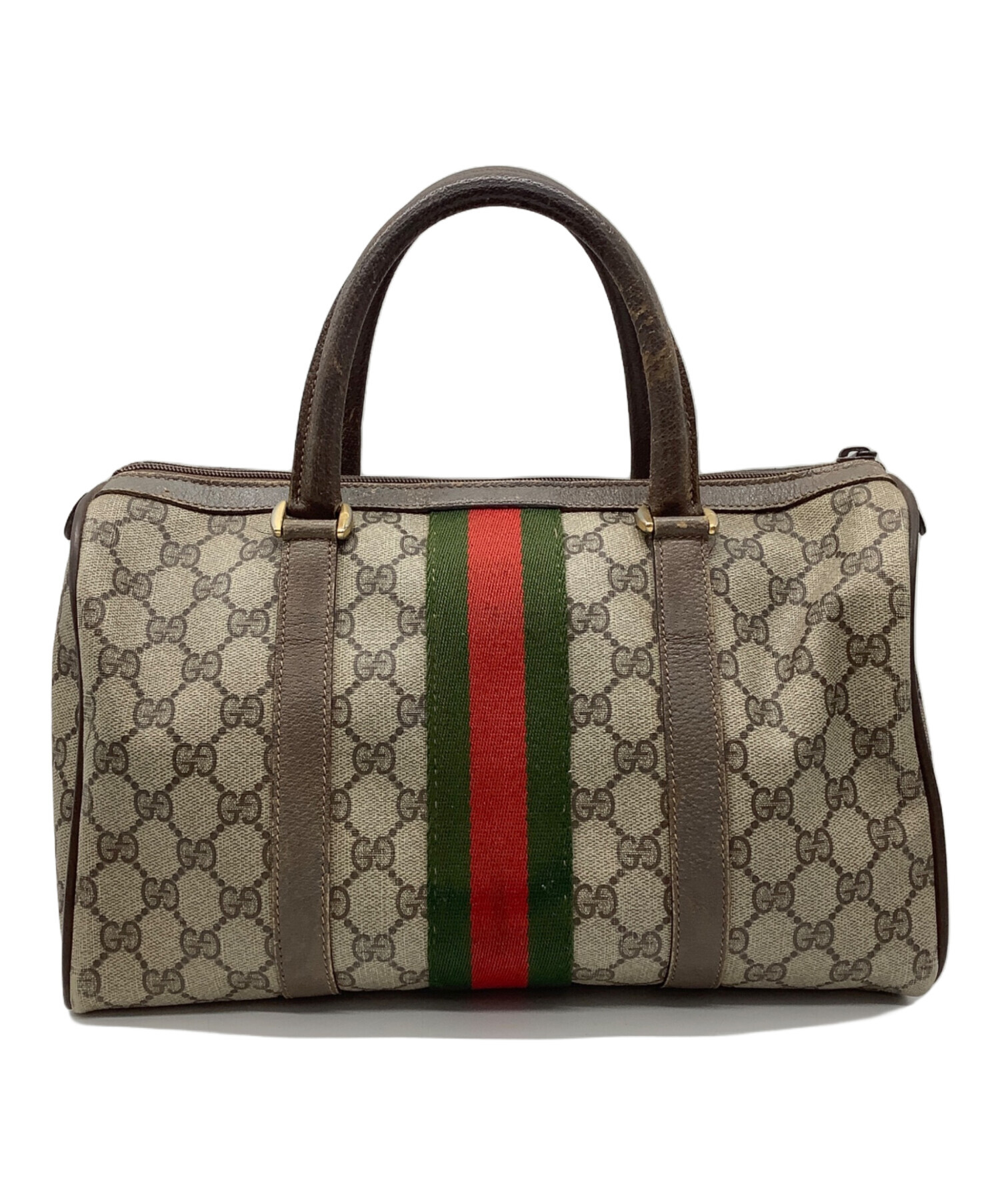 中古・古着通販】GUCCI (グッチ) ボストンバッグ グレー｜ブランド