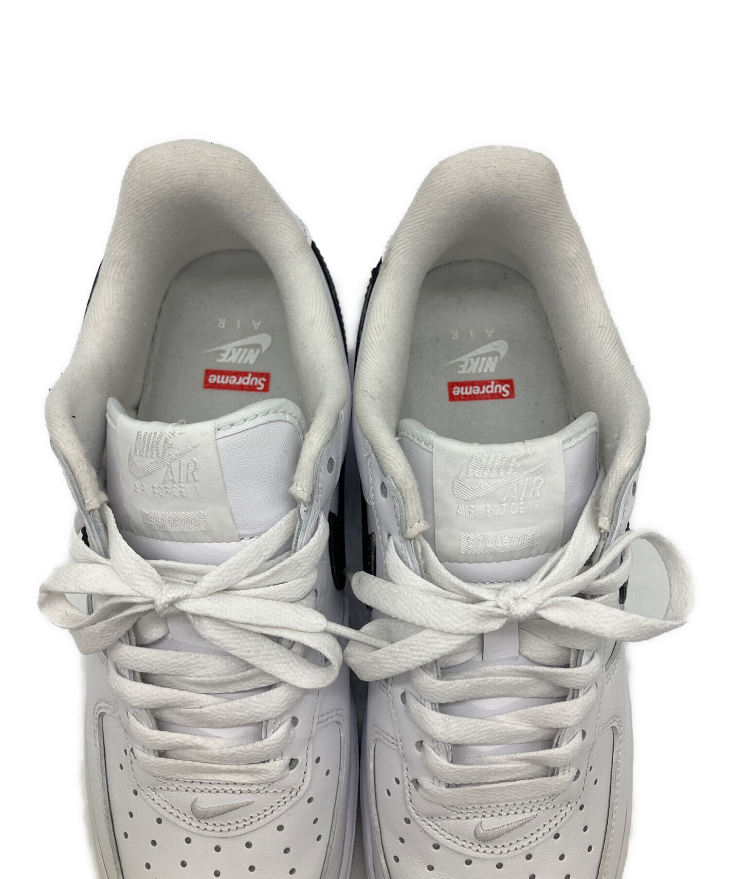 【26cm中古】Supreme ✕ ナイキ エアフォース1 ロー ホワイト 中古・古着通販】NIKE (ナイキ) Supreme (シュプリーム) AIR FORCE 1
