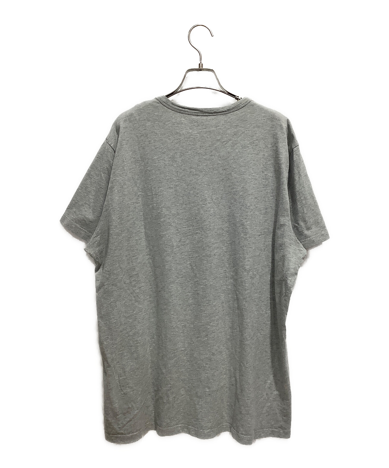 【美品】MONCLER モンクレール グレー テクニカルTシャツ 中古・古着通販】MONCLER (モンクレール) ロゴTシャツ グレー サイズ:L